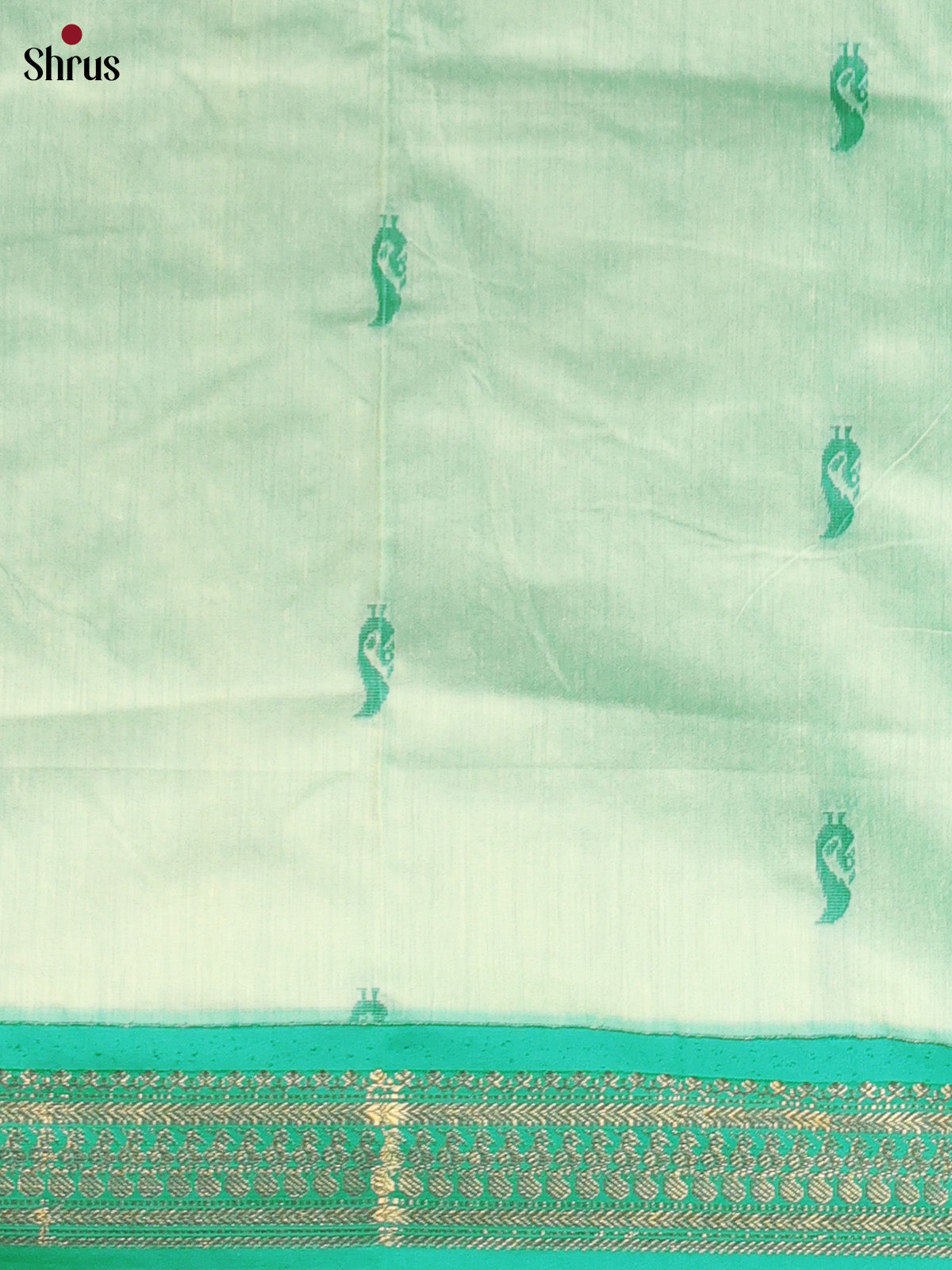 Lite Green & Green - Kalyani Cotton salwar unstitch - Shop on Shrus.com