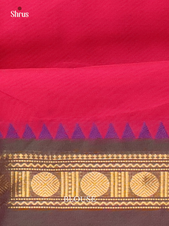 Pink & Green - Chettinad Cotton Saree - Shop on Shrus.com