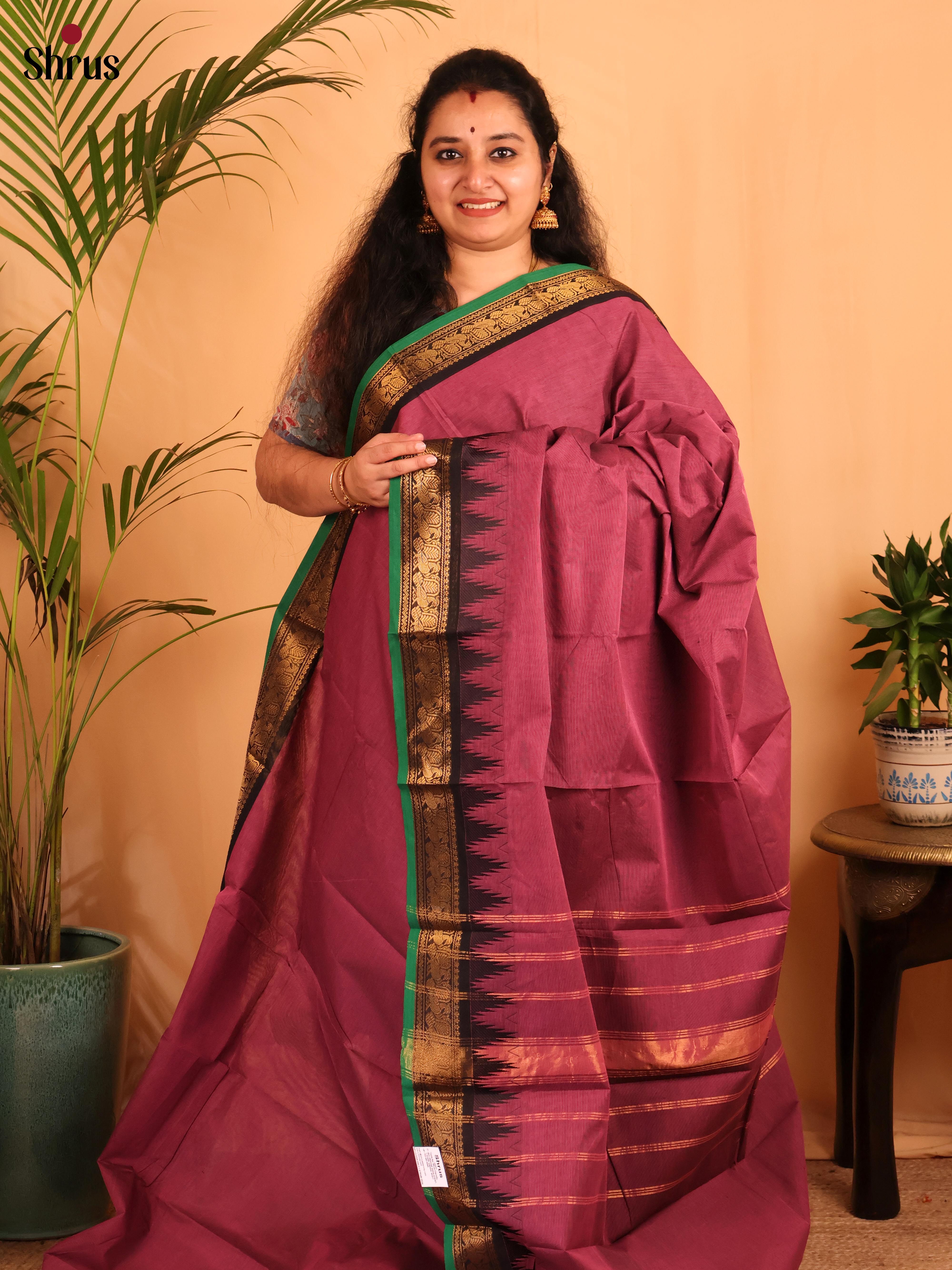 CKS29033 - Chettinad Cotton Saree - Shop on Shrus.com