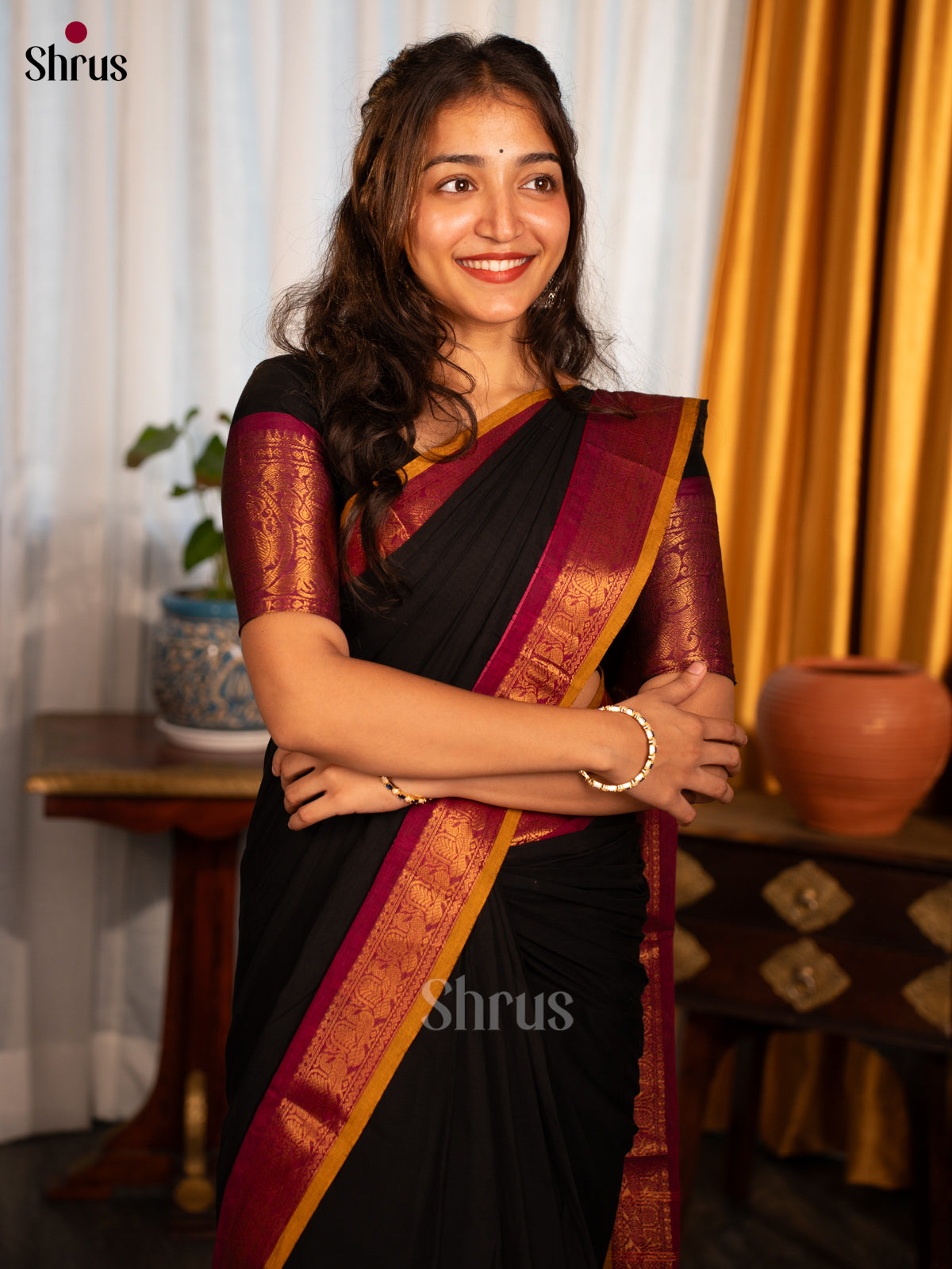 CKS29034 - Chettinad Cotton Saree - Shop on Shrus.com