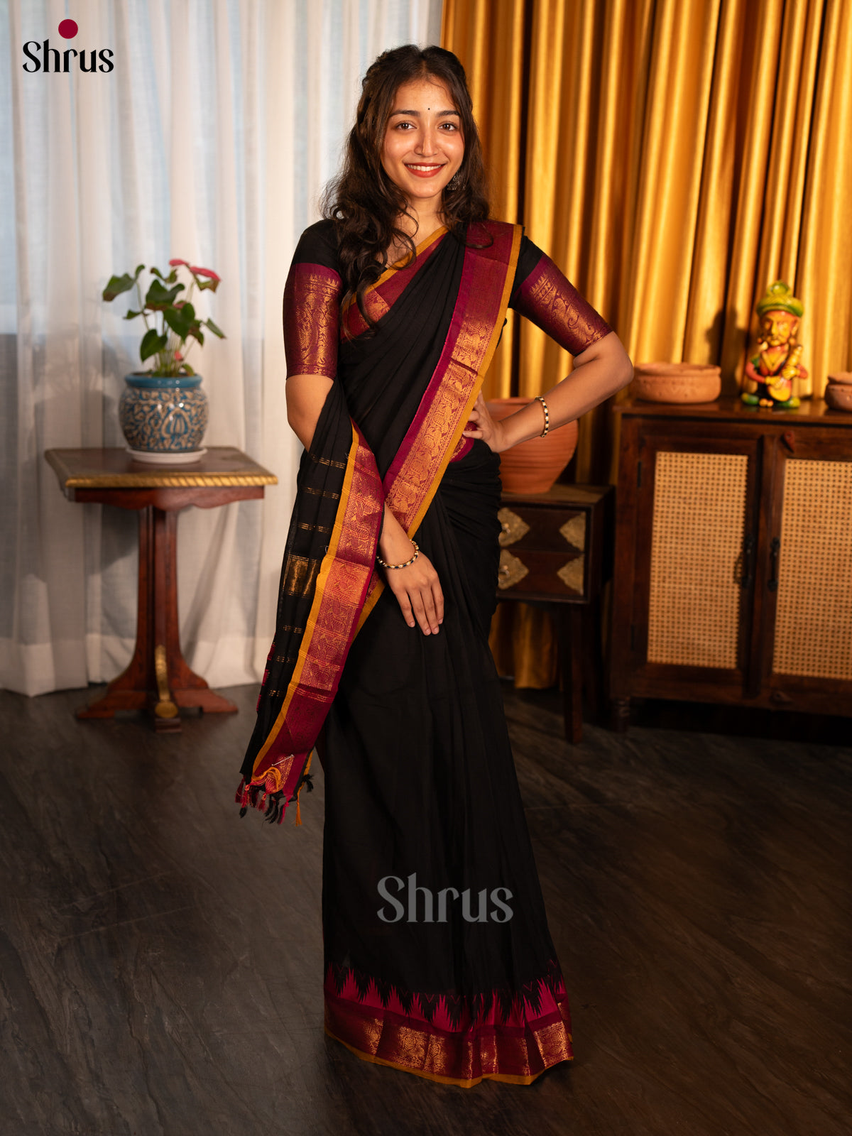 CKS29034 - Chettinad Cotton Saree - Shop on Shrus.com