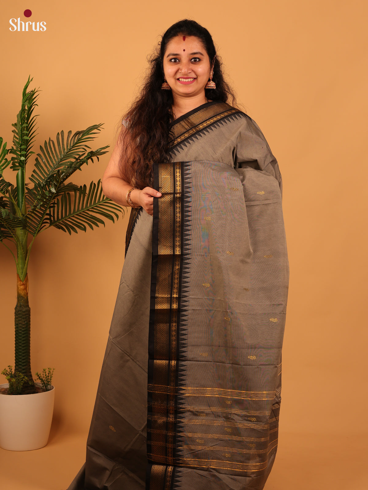 CKS29055 - Chettinad Mix Cotton-Without Blouse Saree - Shop on Shrus.com