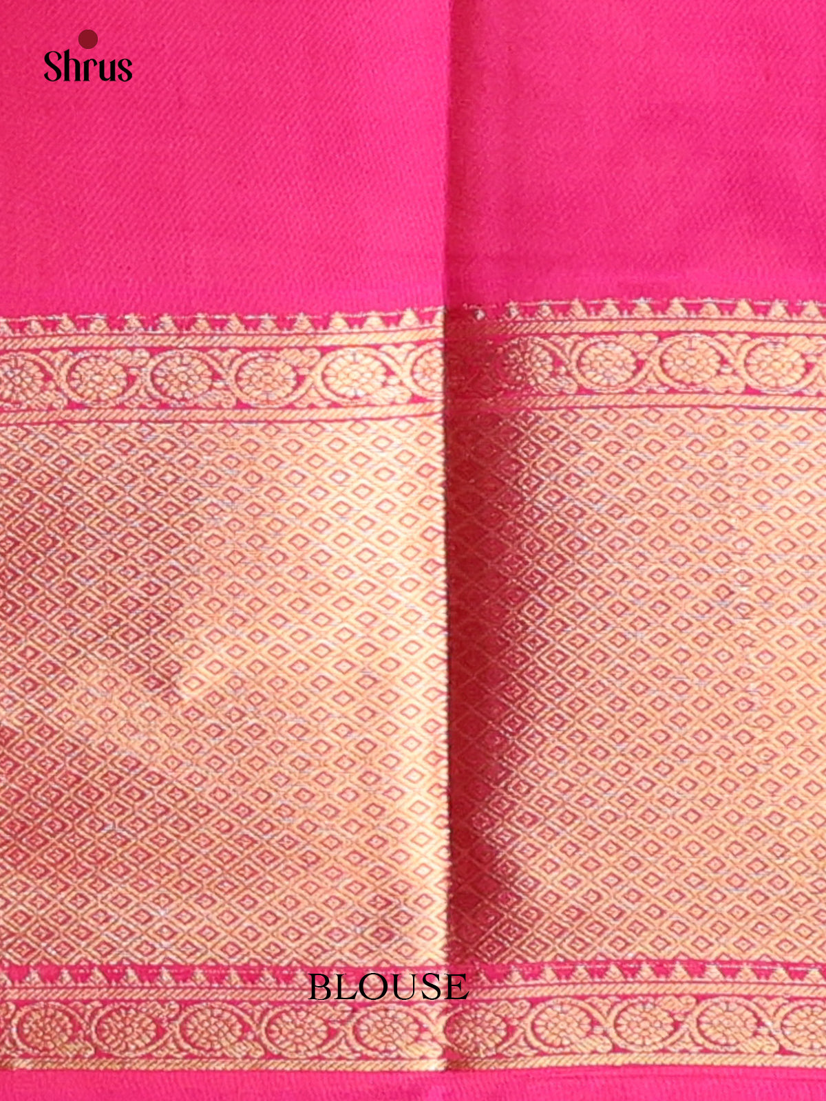 Pink (Single Tone)- Kanchipuram silk Saree - Shop on Shrus.com