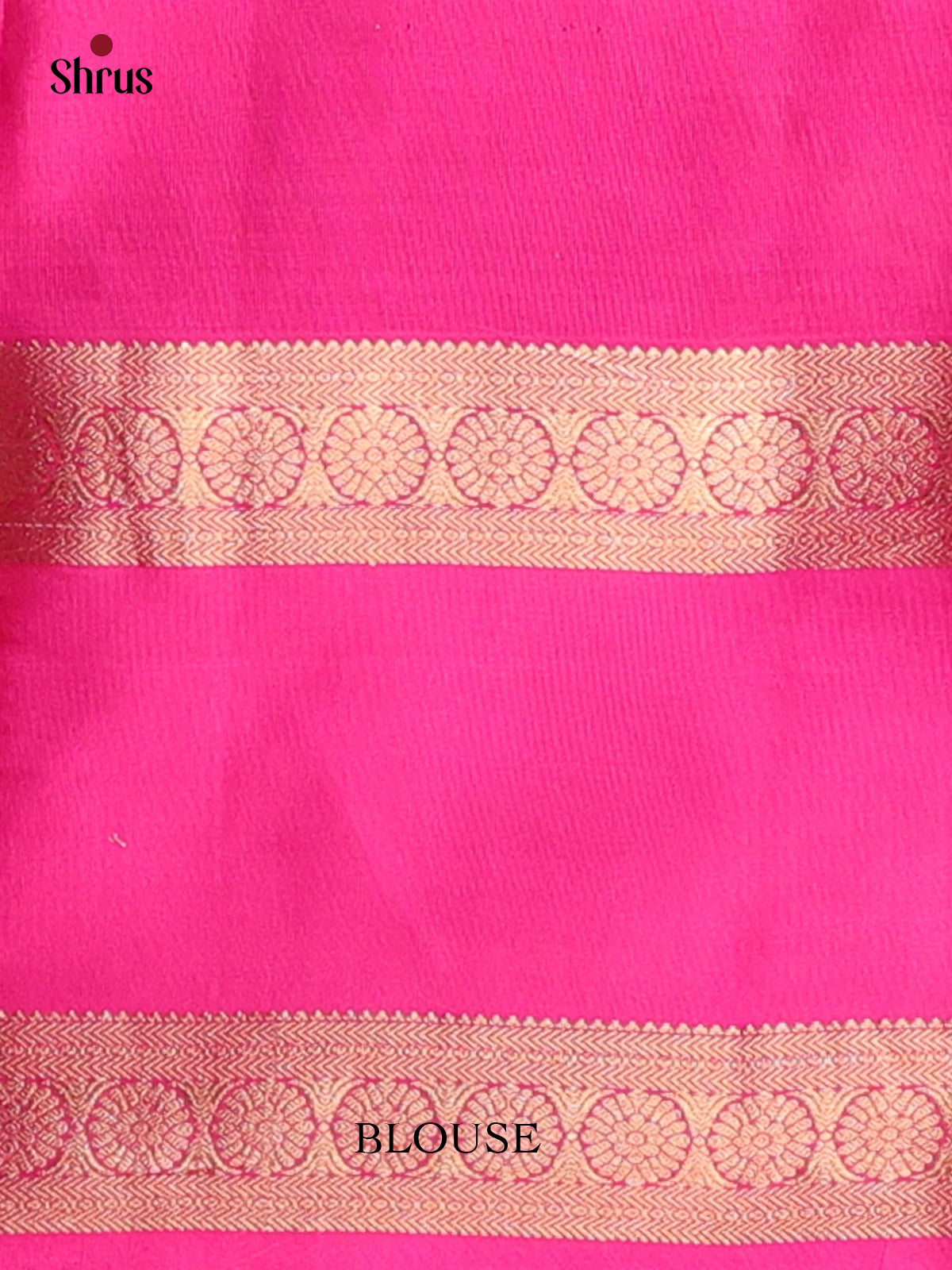 Orange & Pink - Kanchipuram silk Saree - Shop on Shrus.com