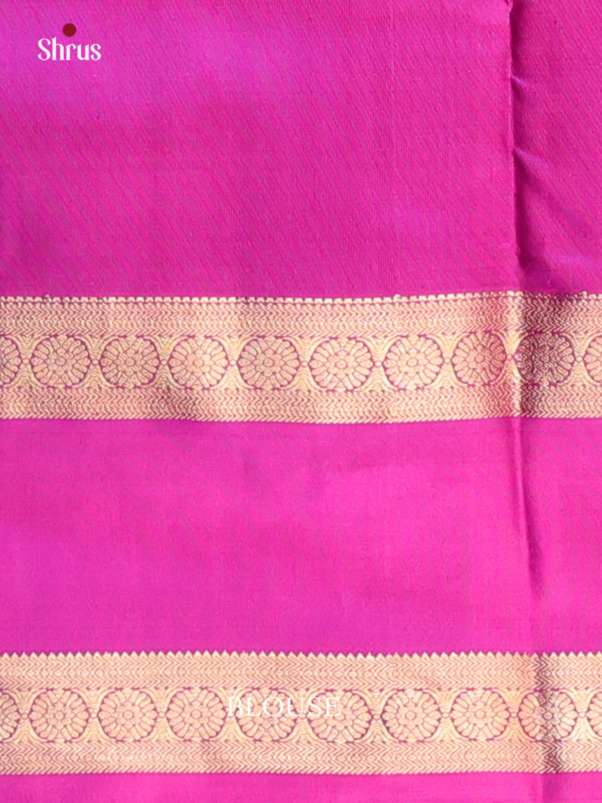 Double Shaded Blue & Pink - Kanchipuram silk Saree - Shop on Shrus.com