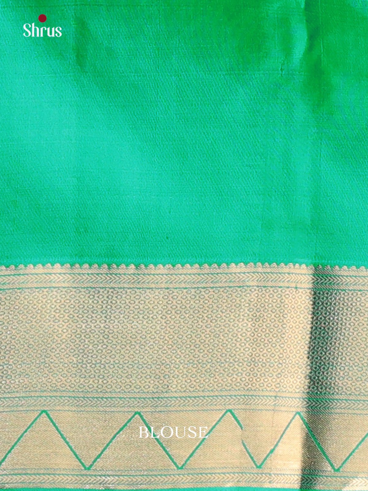 Green(Single Tone) - Kanchipuram silk Saree - Shop on Shrus.com