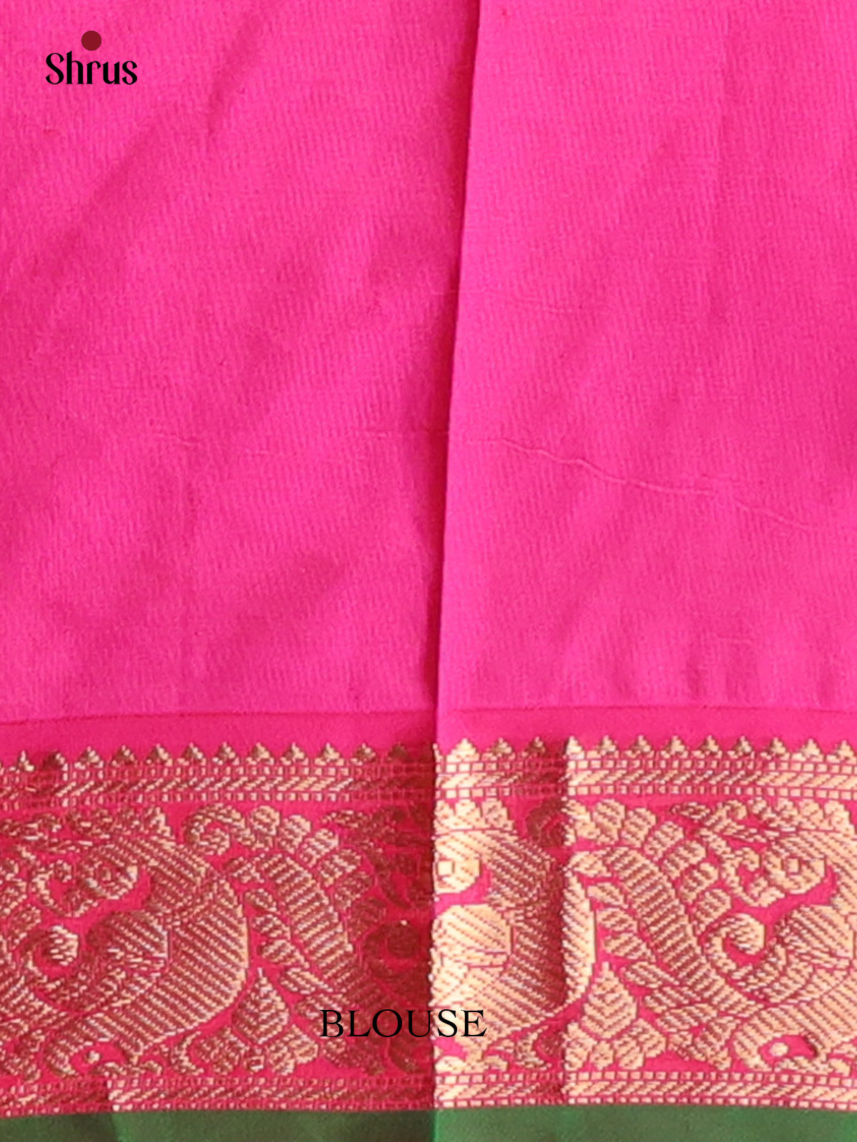 Green & Pink - Kanchipuram silk Saree - Shop on Shrus.com