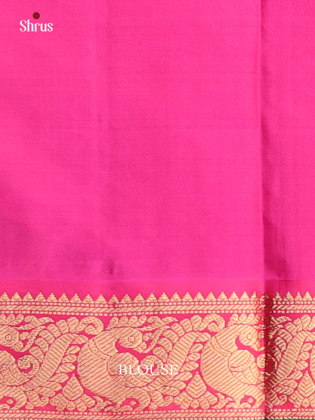 Peach & Pink - Kanchipuram silk Saree - Shop on Shrus.com