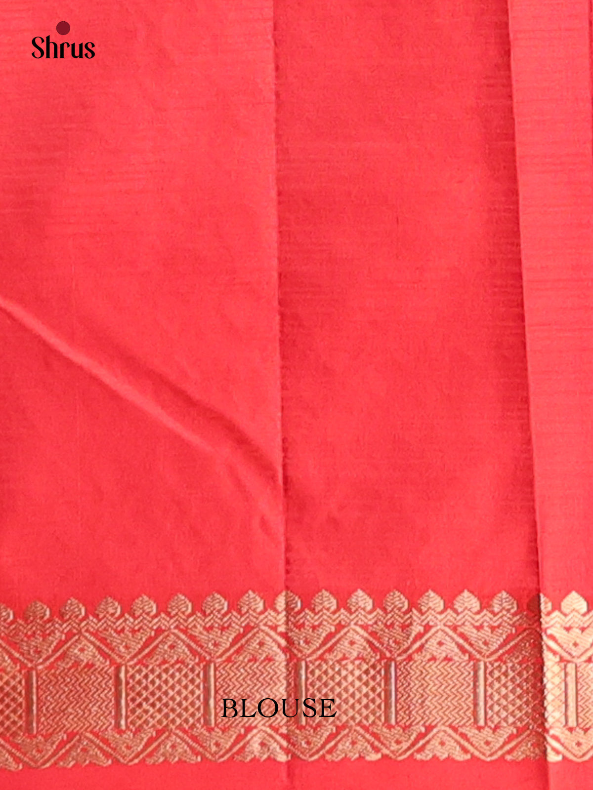 Orange & Red - Kanchipuram silk Saree - Shop on Shrus.com
