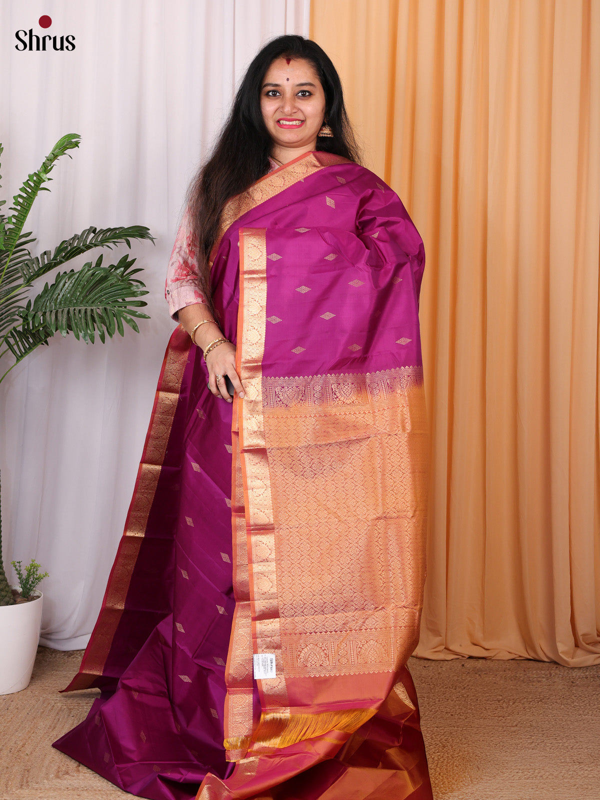 CKS29098 - Kanchipuram silk Saree - Shop on Shrus.com