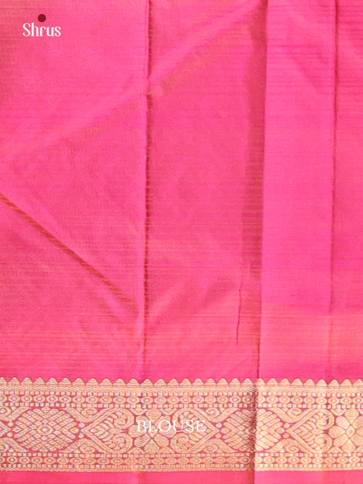 Mustard & Pink- Kanchipuram silk Saree - Shop on Shrus.com