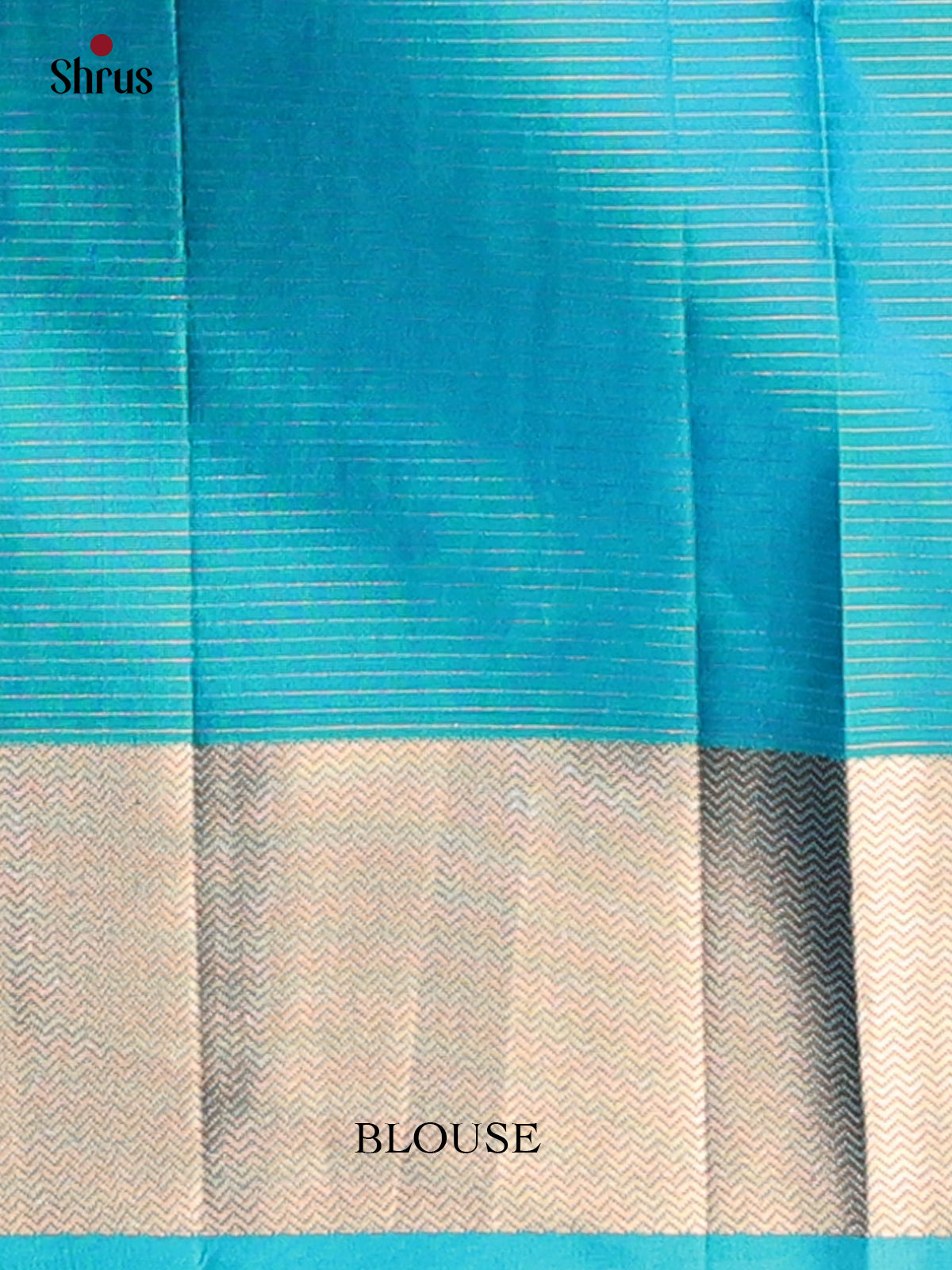 Brown & Blue- Kanchipuram silk Saree - Shop on Shrus.com