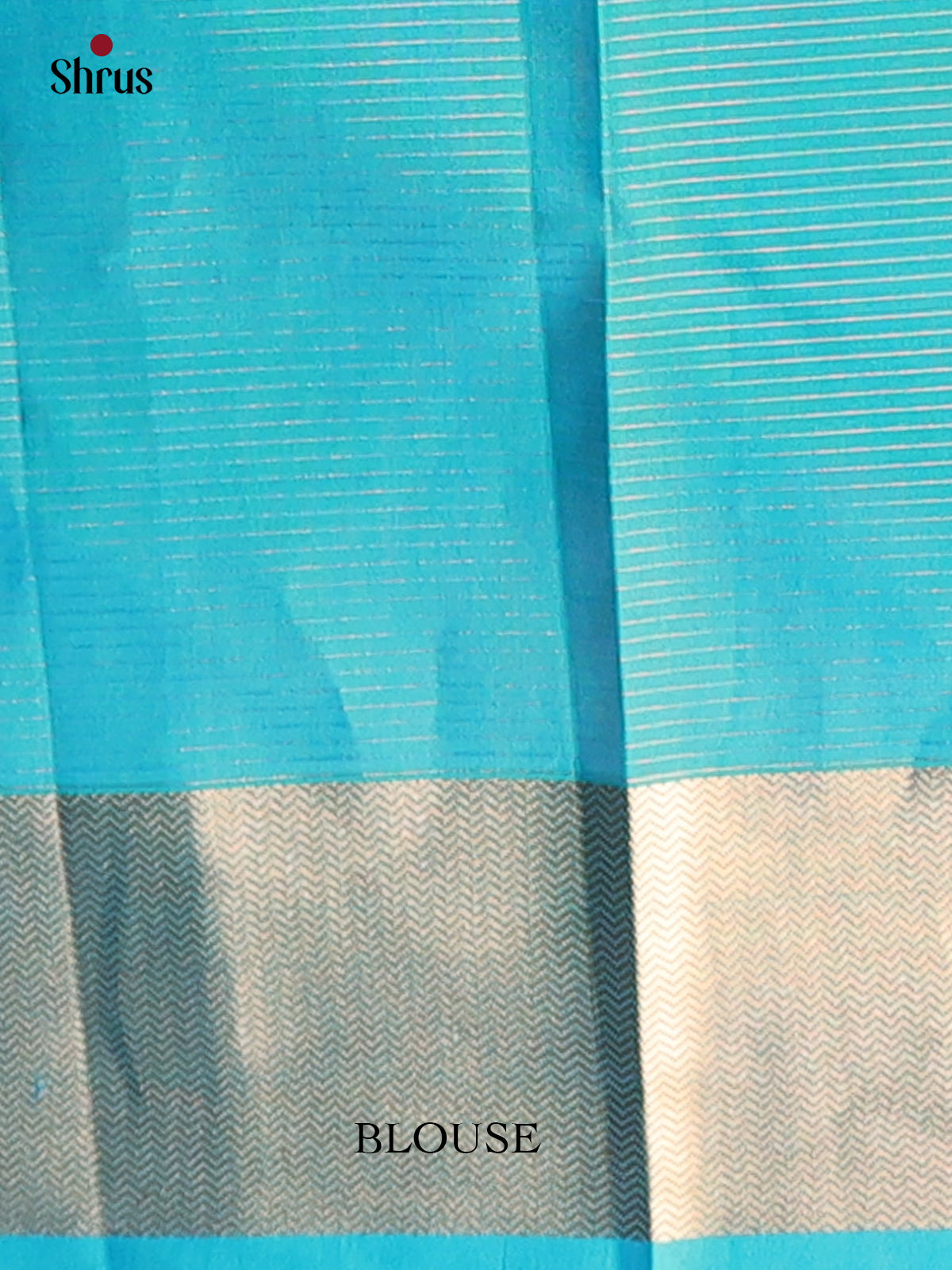 Lite Green & Blue- Kanchipuram silk Saree - Shop on Shrus.com