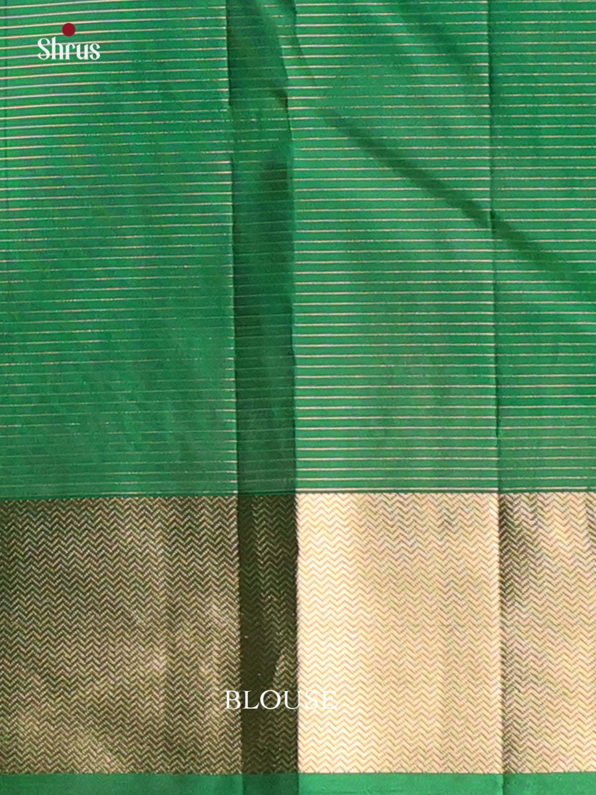Pink & Green - Kanchipuram silk Saree - Shop on Shrus.com