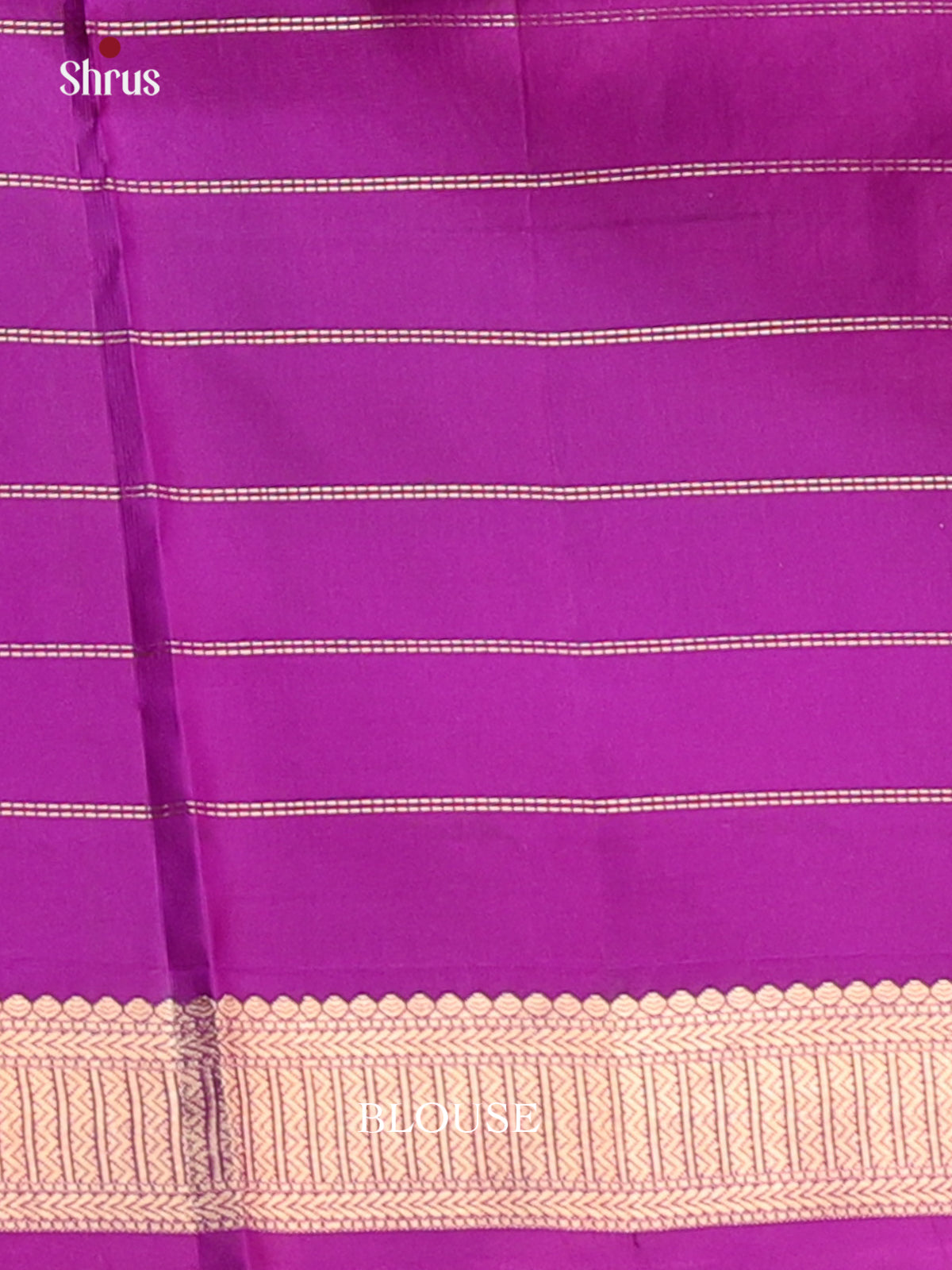 Blue & Purple - Kanchipuram silk Saree - Shop on Shrus.com
