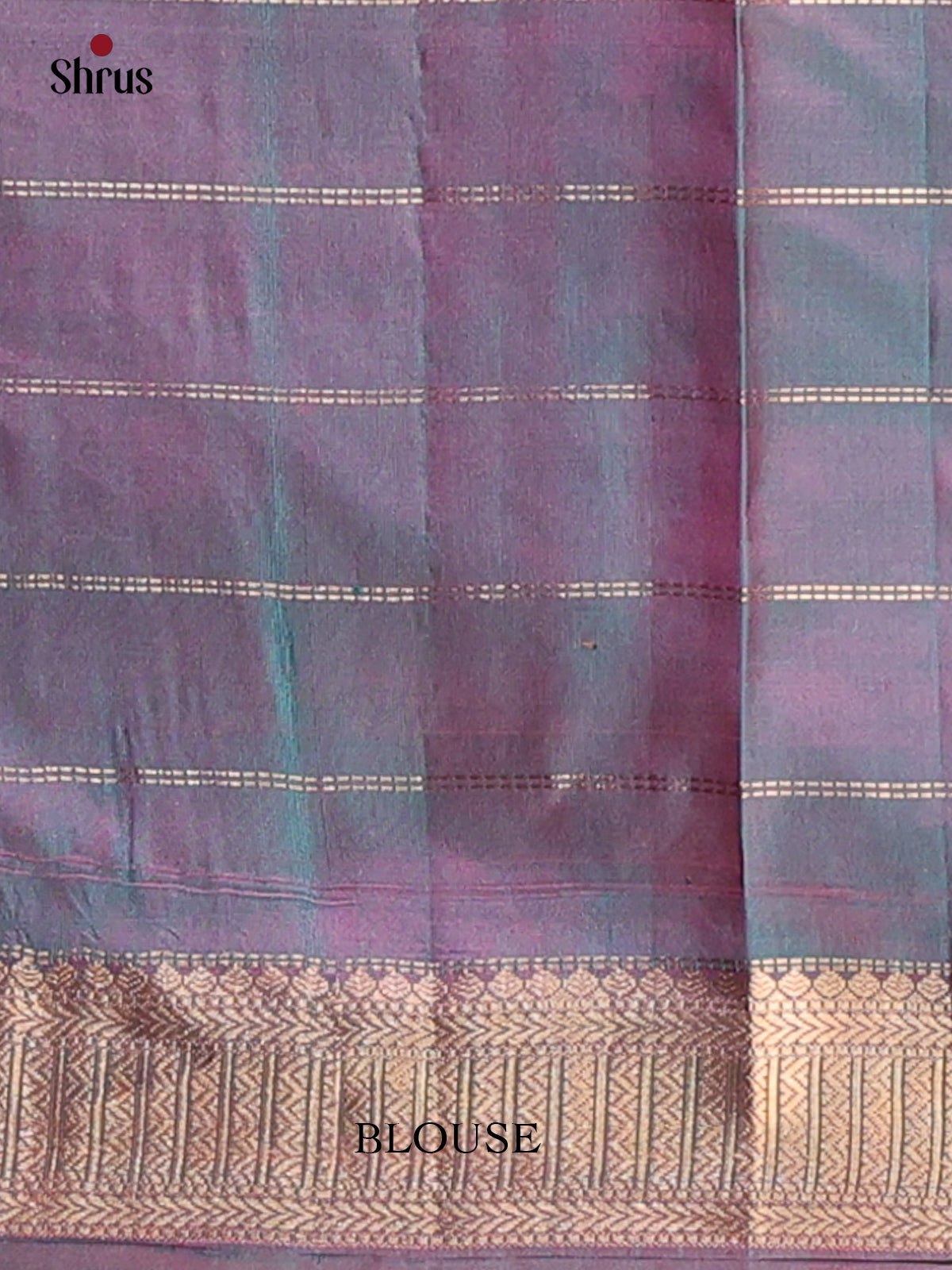 Pink & Double Shaded Purple - Kanchipuram silk Saree - Shop on Shrus.com