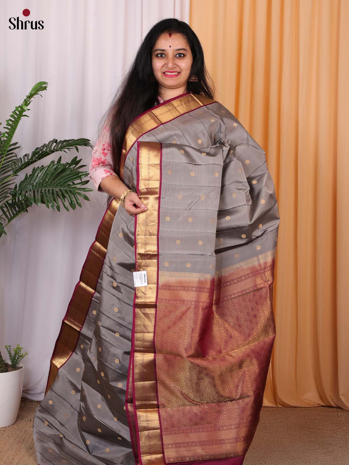 CKS29123 - Kanchipuram silk Saree - Shop on Shrus.com