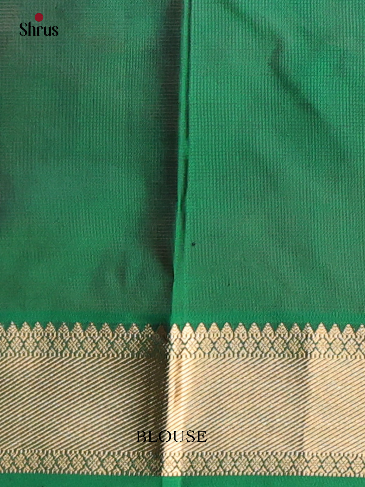 Maroon & Green - Kanchipuram silk Saree - Shop on Shrus.com