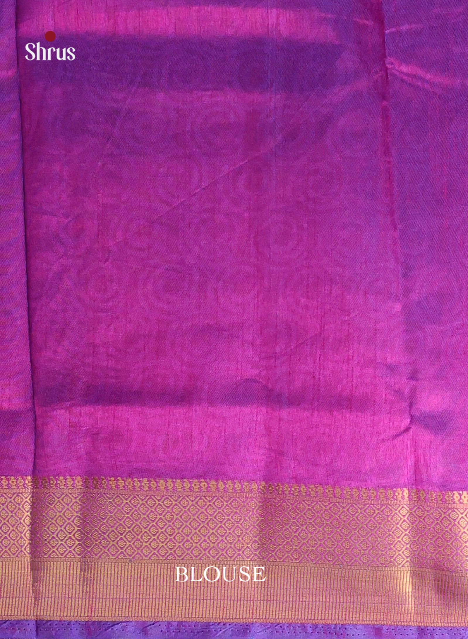 Blue & Purple - Semi Patola Saree - Shop on Shrus.com