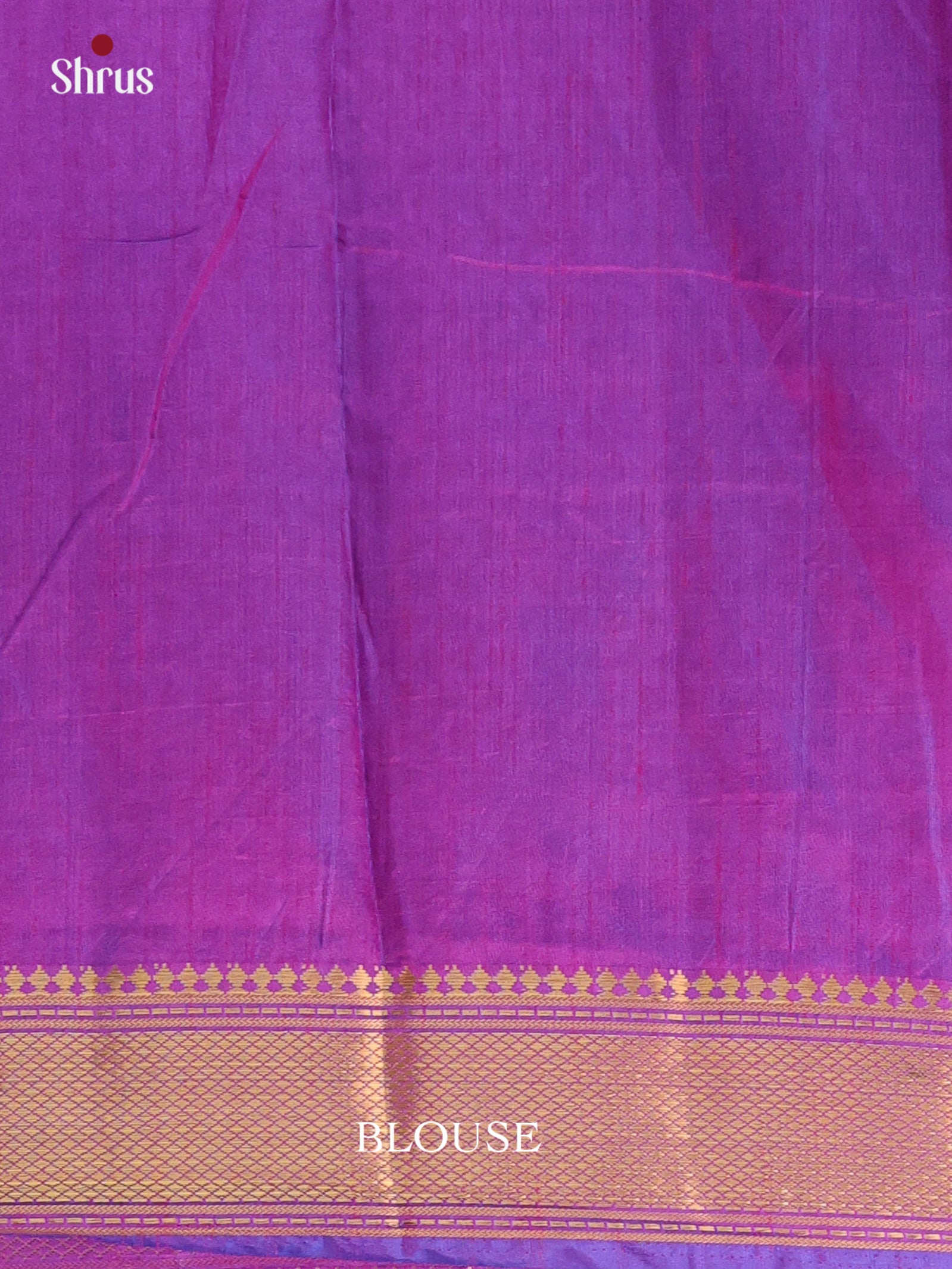 Blue & Purple - Semi Patola Saree - Shop on Shrus.com