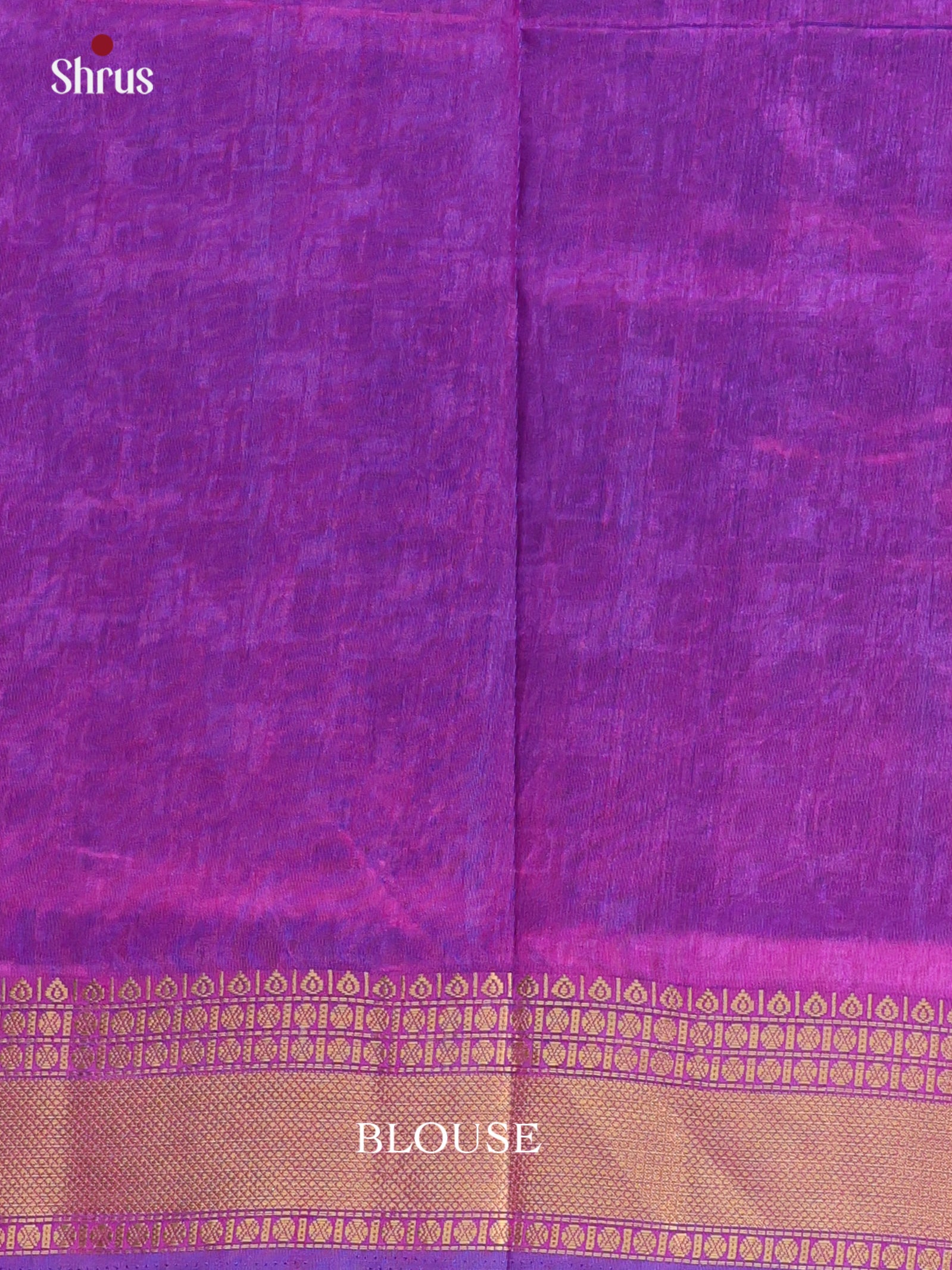 Blue & Purple - Semi Patola Saree - Shop on Shrus.com