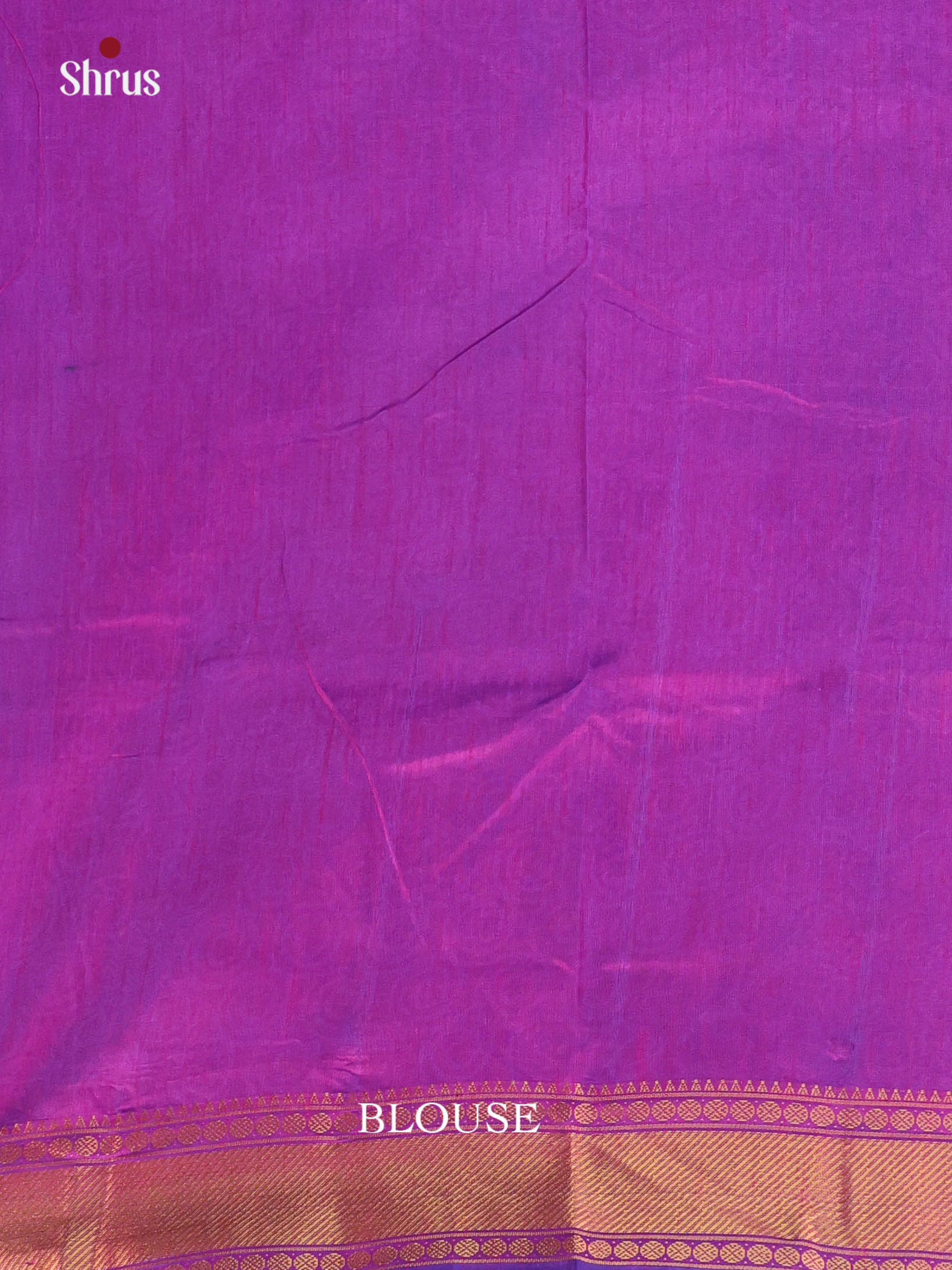Blue & Purple - Semi Patola Saree - Shop on Shrus.com