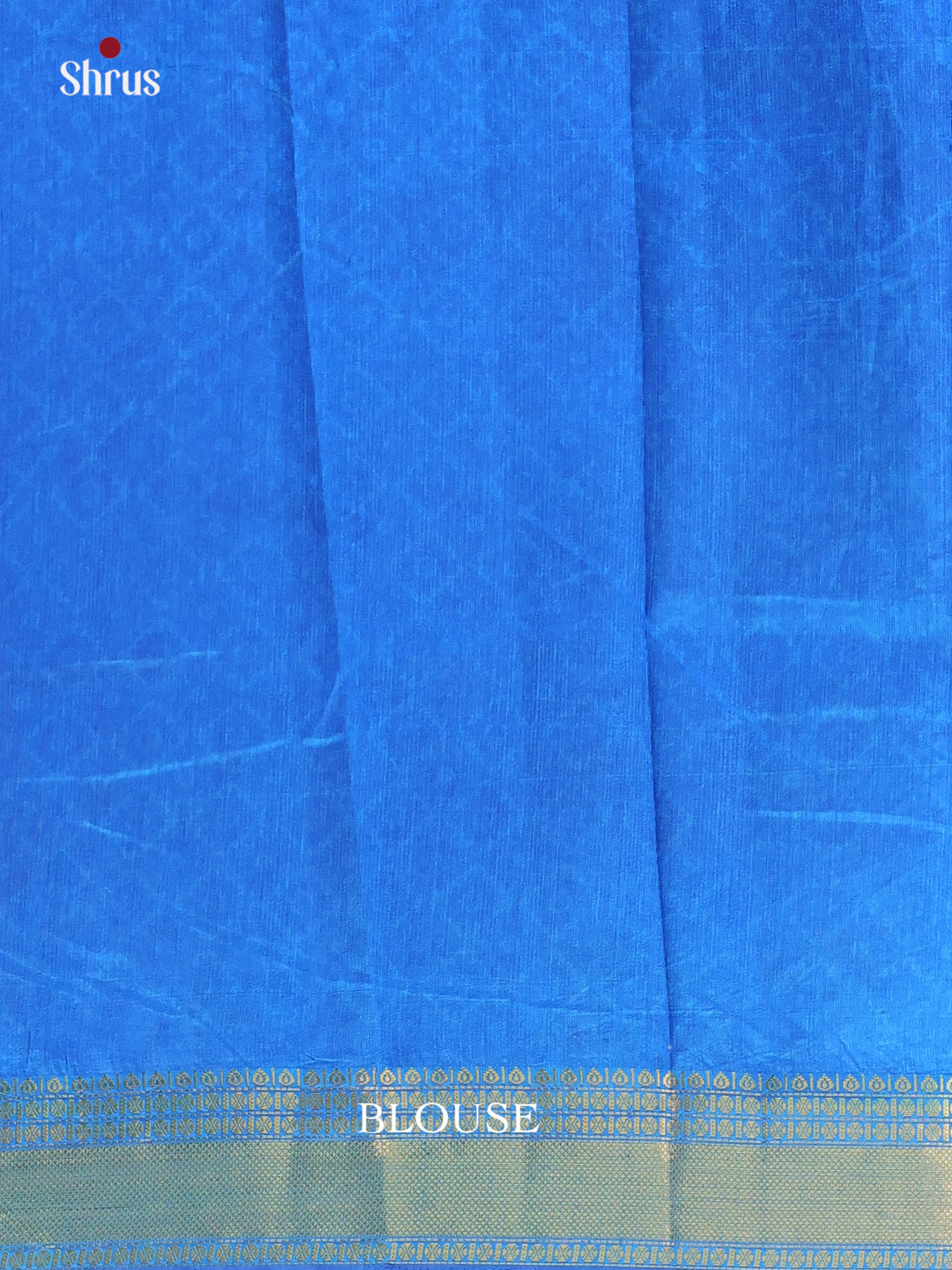 Blue & Teal - Semi Patola Saree - Shop on Shrus.com