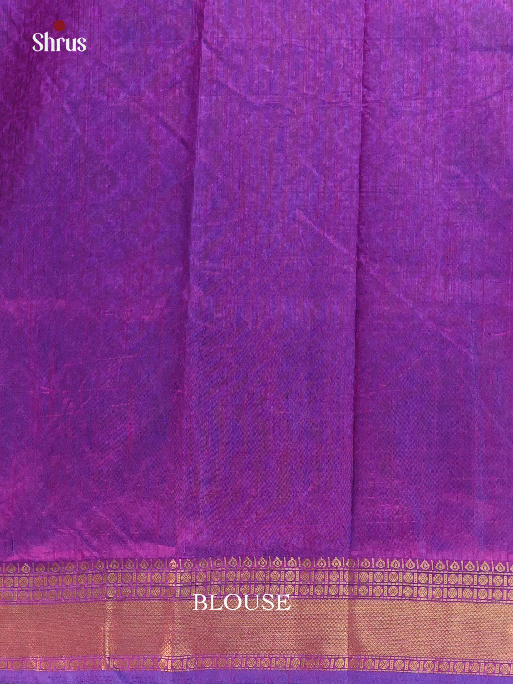 Blue & Purple - Semi Patola Saree - Shop on Shrus.com