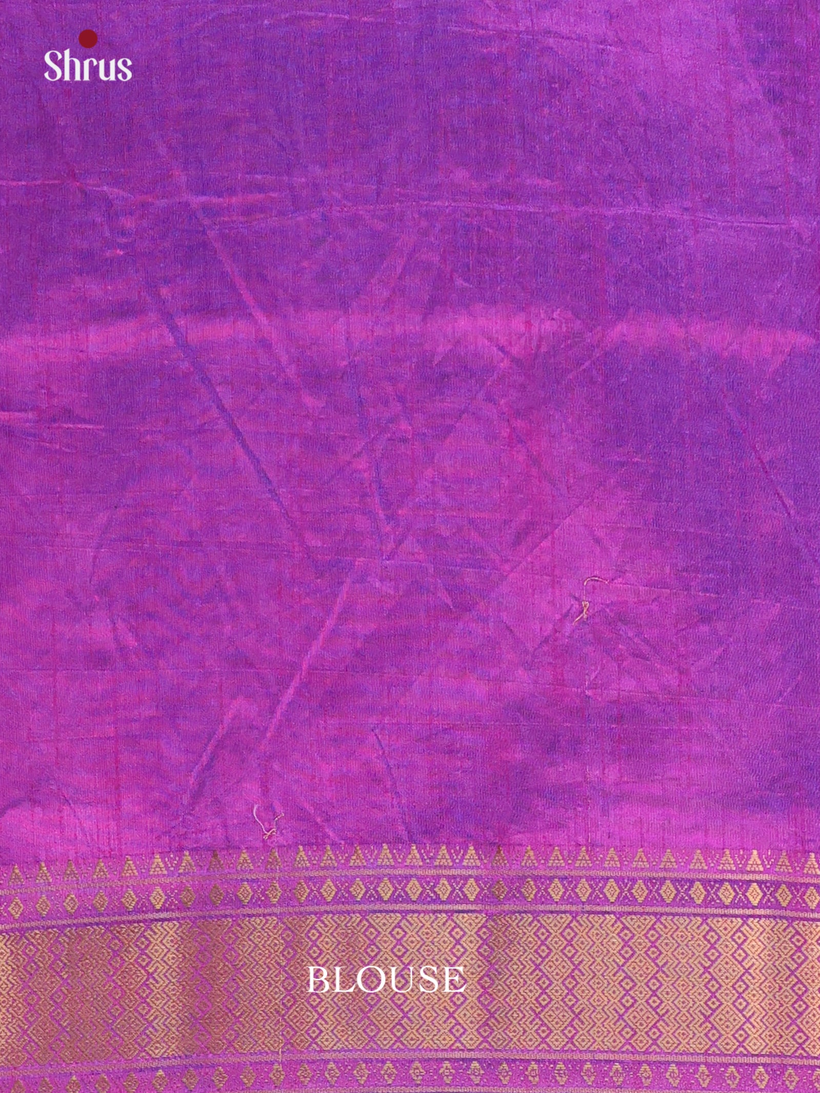 Blue & Purple - Semi Patola Saree - Shop on Shrus.com
