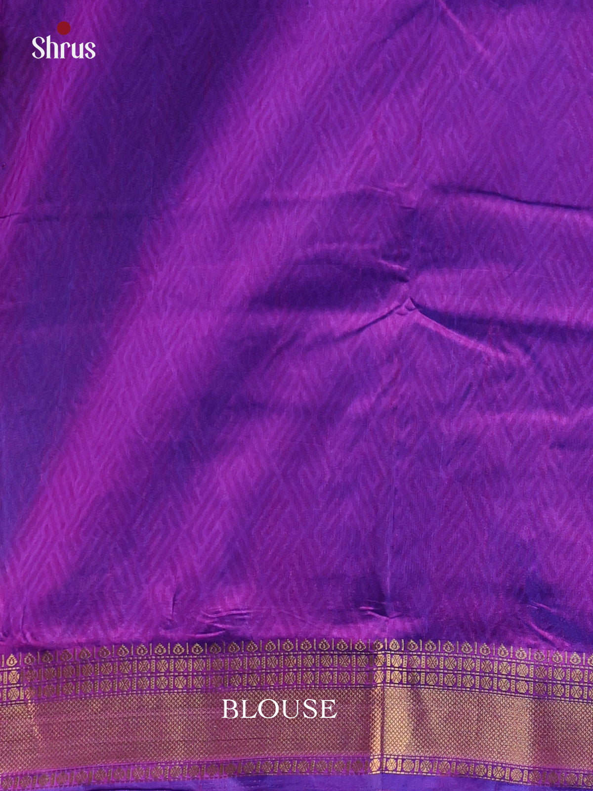 Blue & Purple- Semi Patola Saree - Shop on Shrus.com