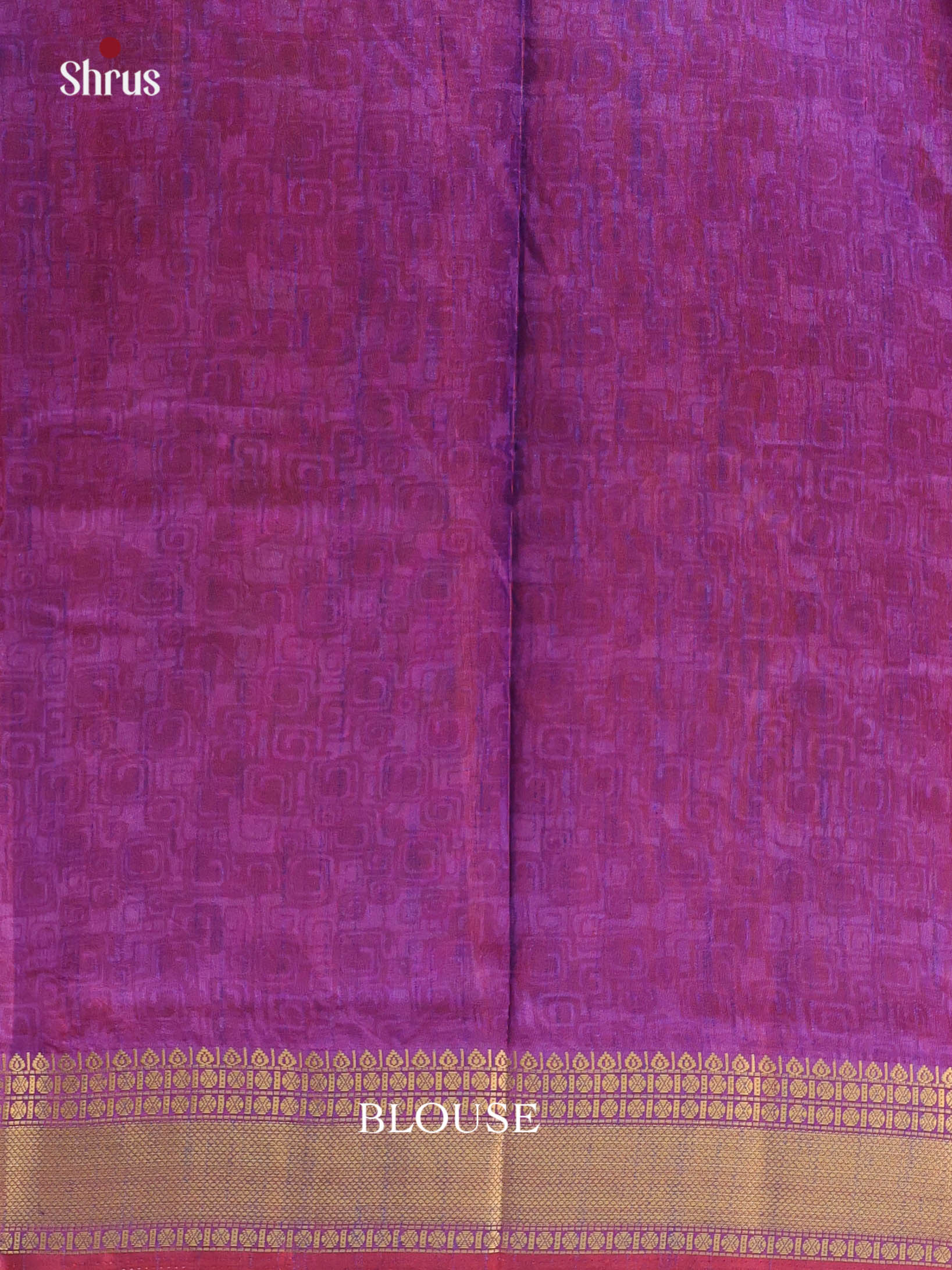 Pink & Purple - Semi Patola Saree - Shop on Shrus.com