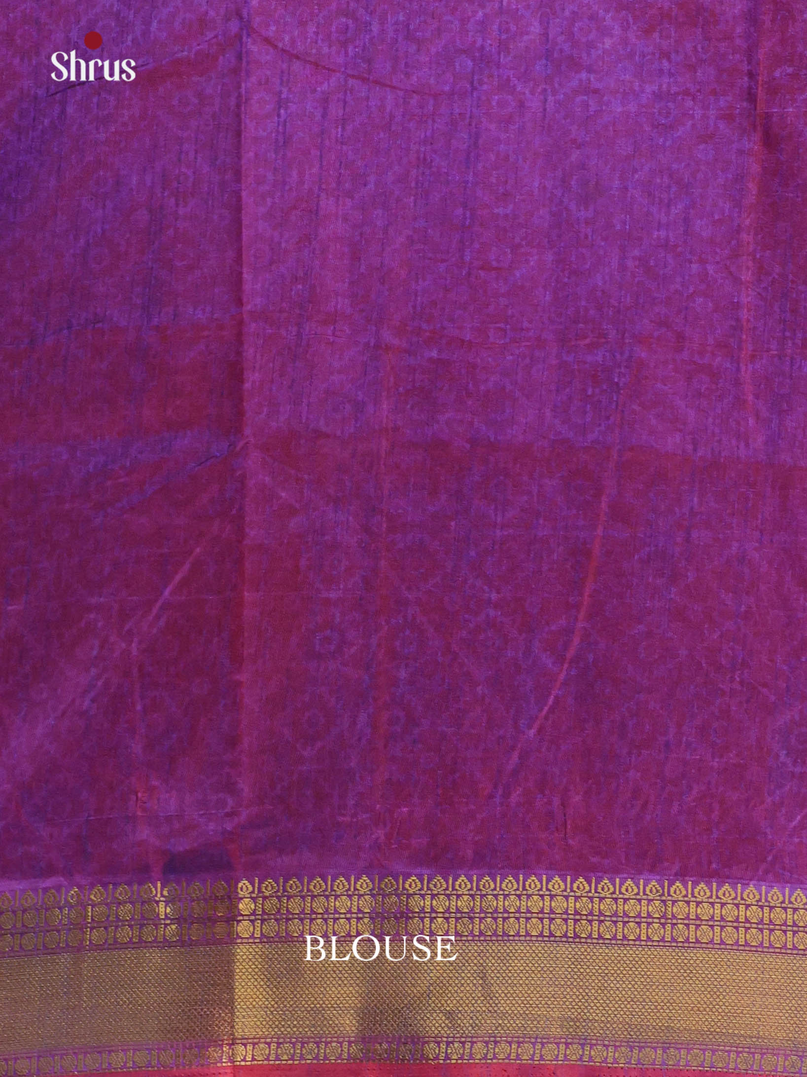 Pink & Purple - Semi Patola Saree - Shop on Shrus.com