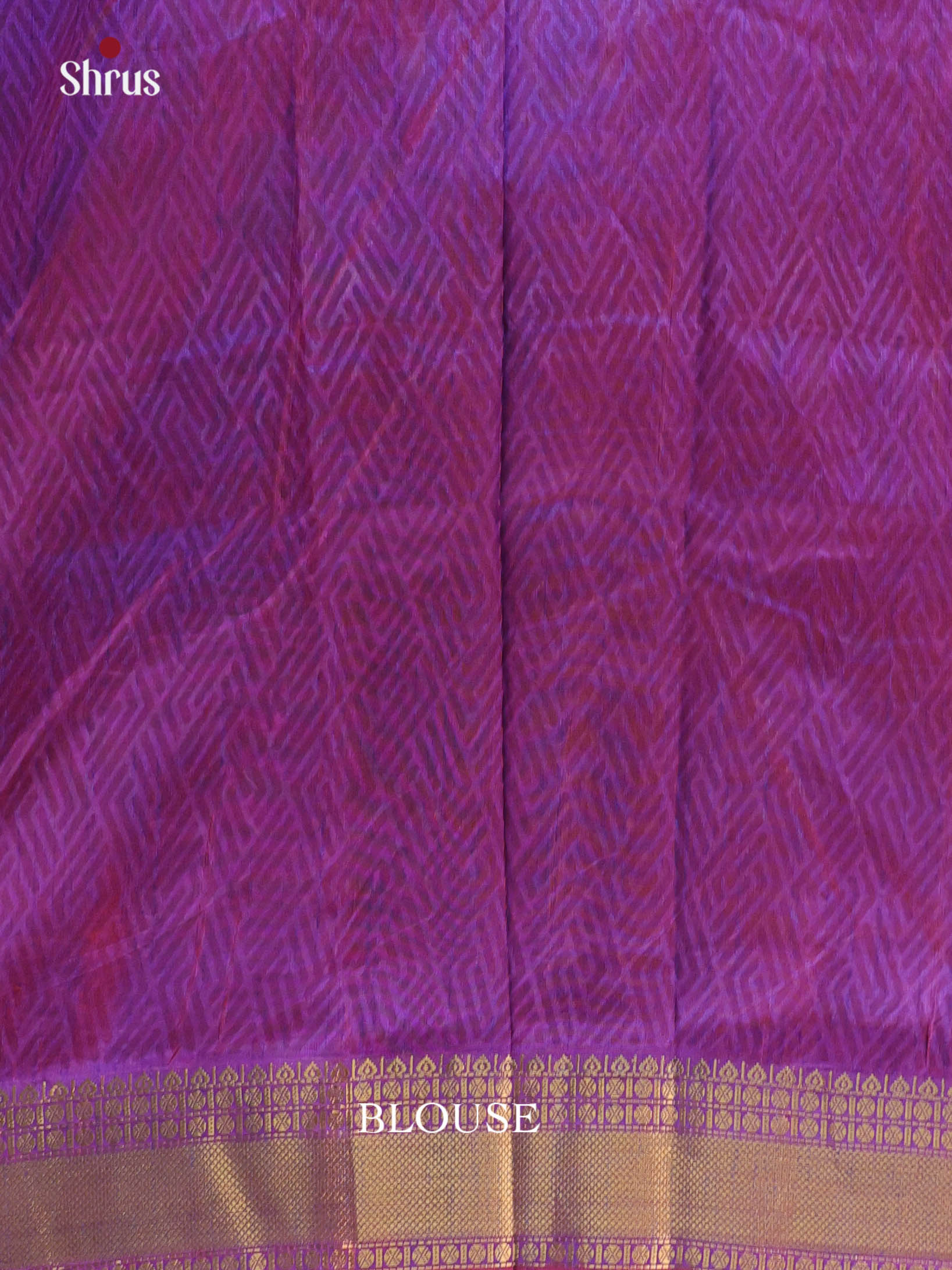 Pink & Purple - Semi Patola Saree - Shop on Shrus.com