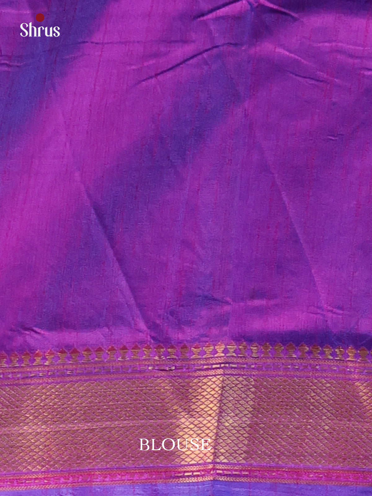 Blue & Purple - Semi Patola Saree - Shop on Shrus.com