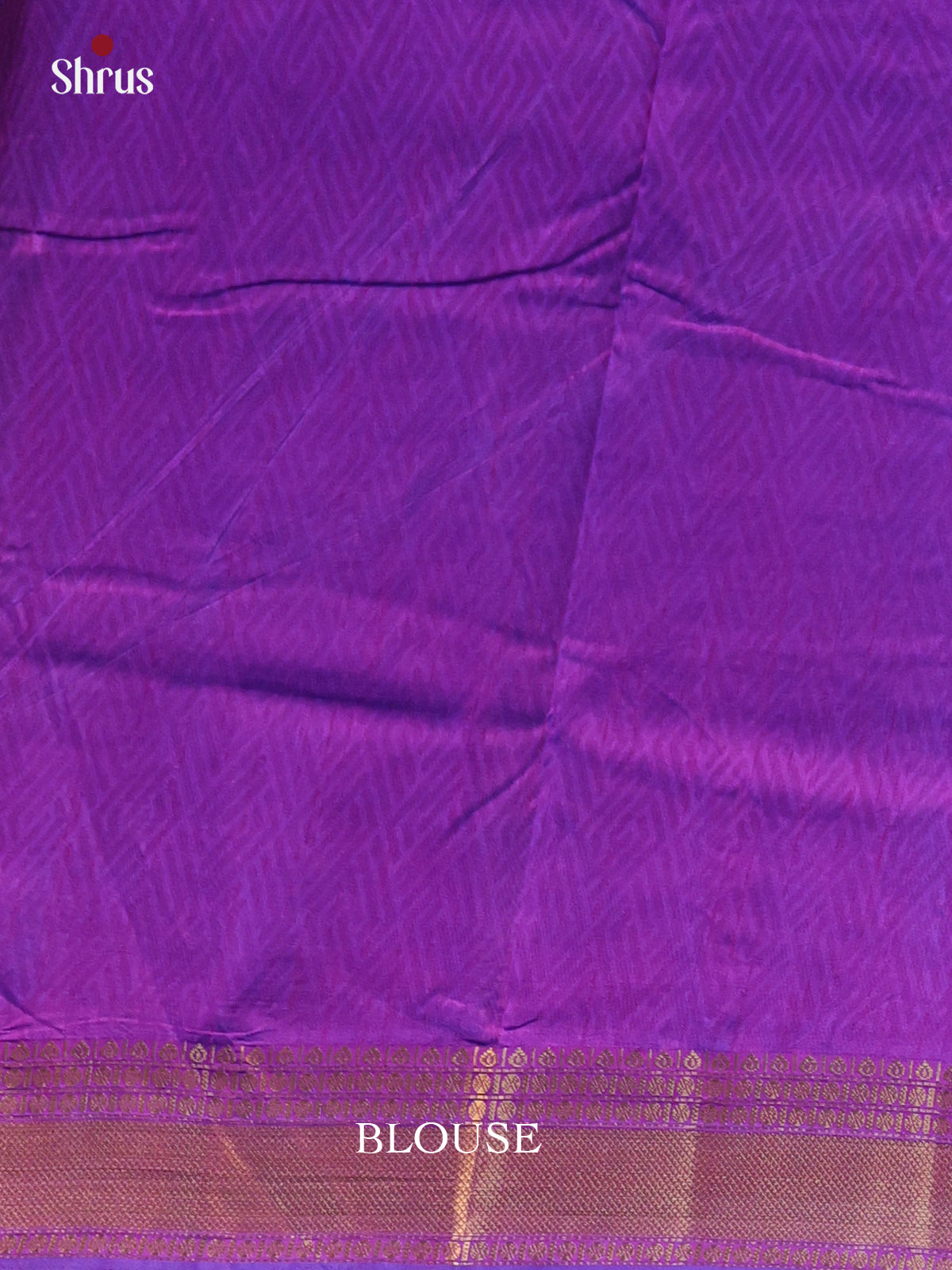 Blue & Purple- Semi Patola Saree - Shop on Shrus.com