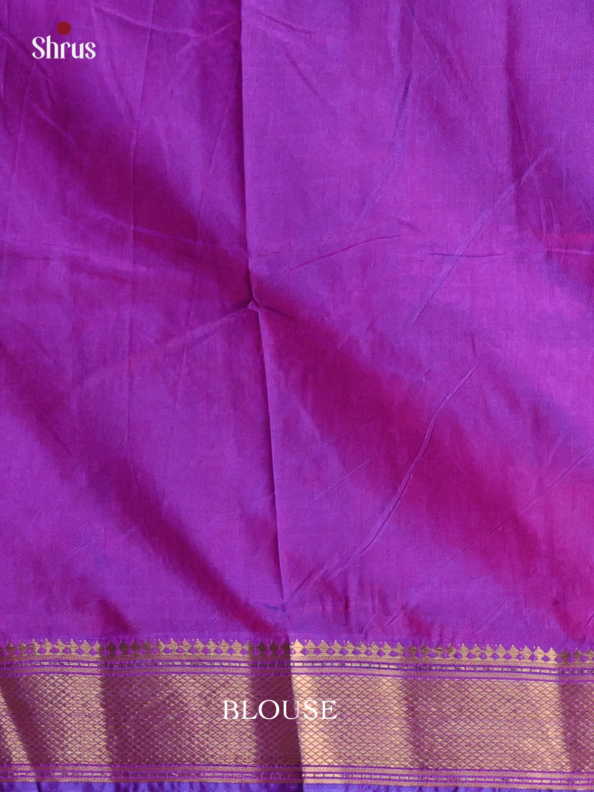 Blue & Purple- Semi Patola Saree - Shop on Shrus.com