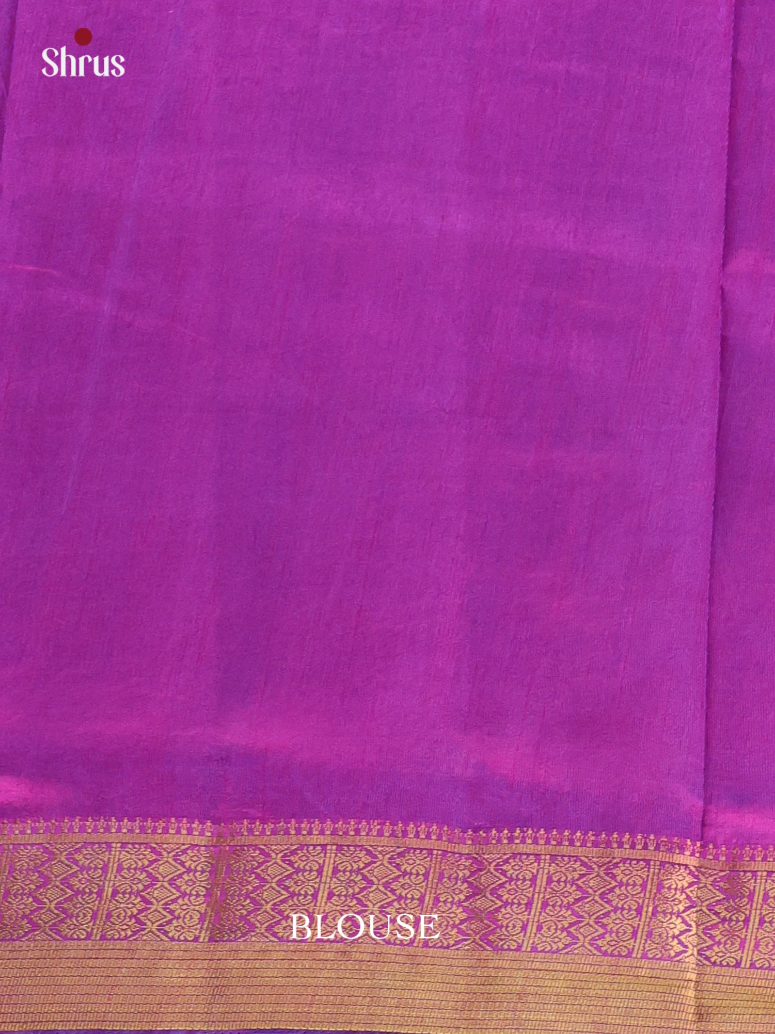 Blue & Purple - Semi Patola Saree - Shop on Shrus.com