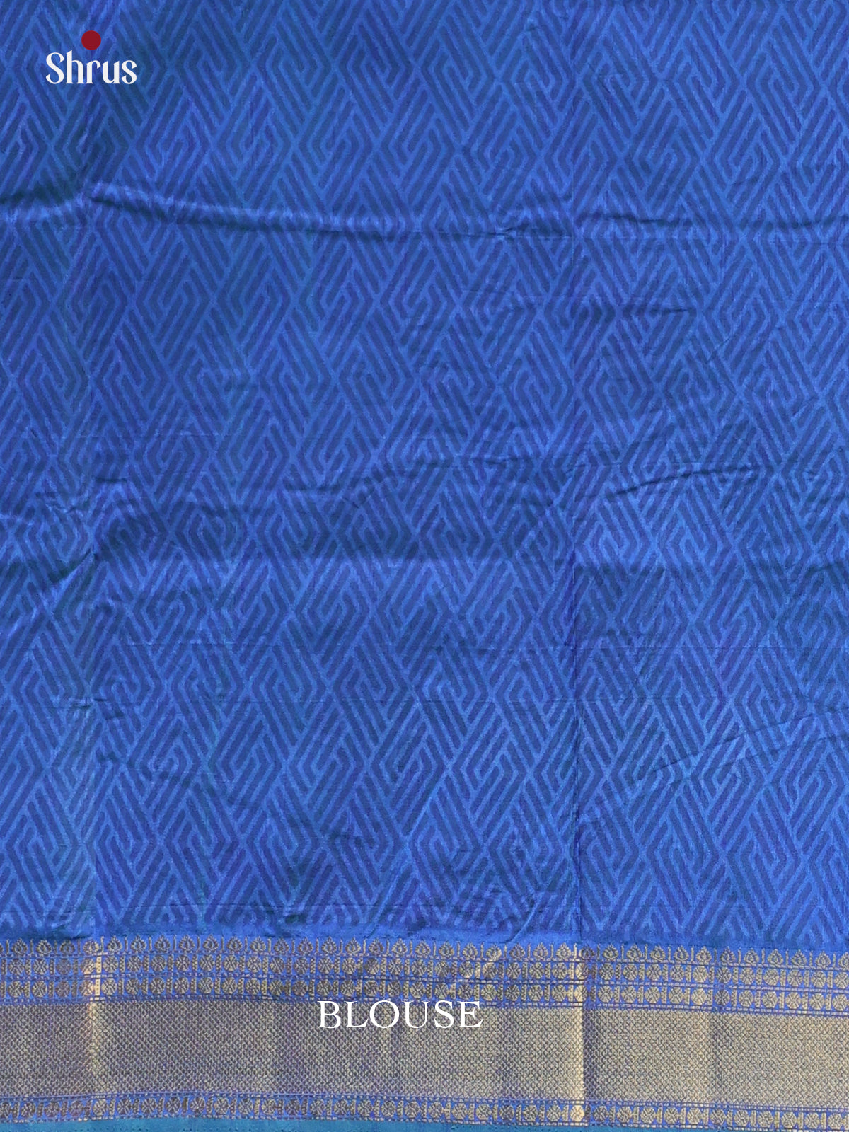 Teal & Blue - Semi Patola Saree - Shop on Shrus.com