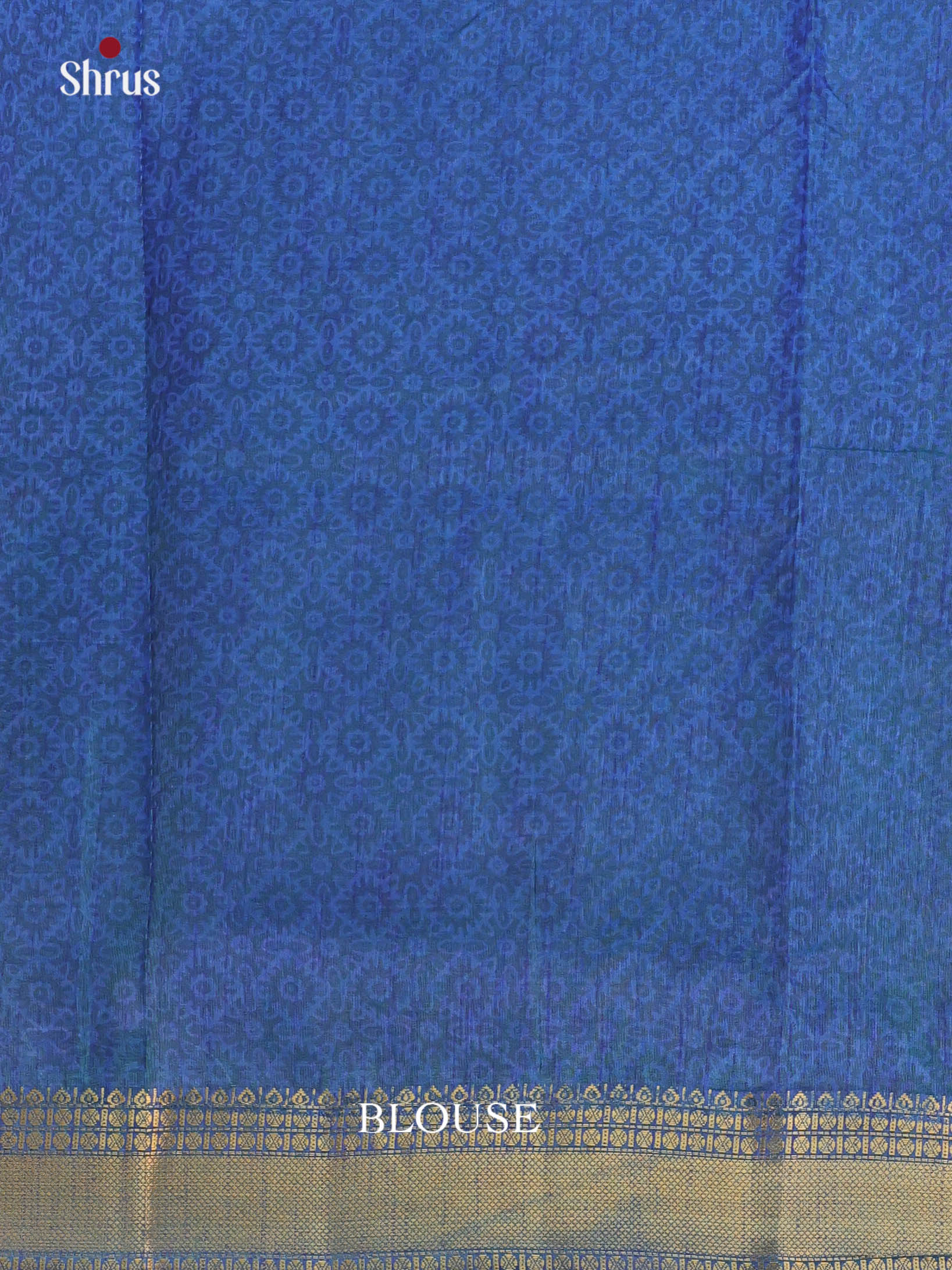 Teal & Blue - Semi Patola Saree - Shop on Shrus.com
