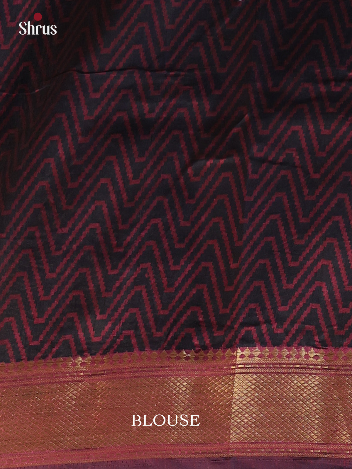 Black & Brown - Semi Patola Saree - Shop on Shrus.com