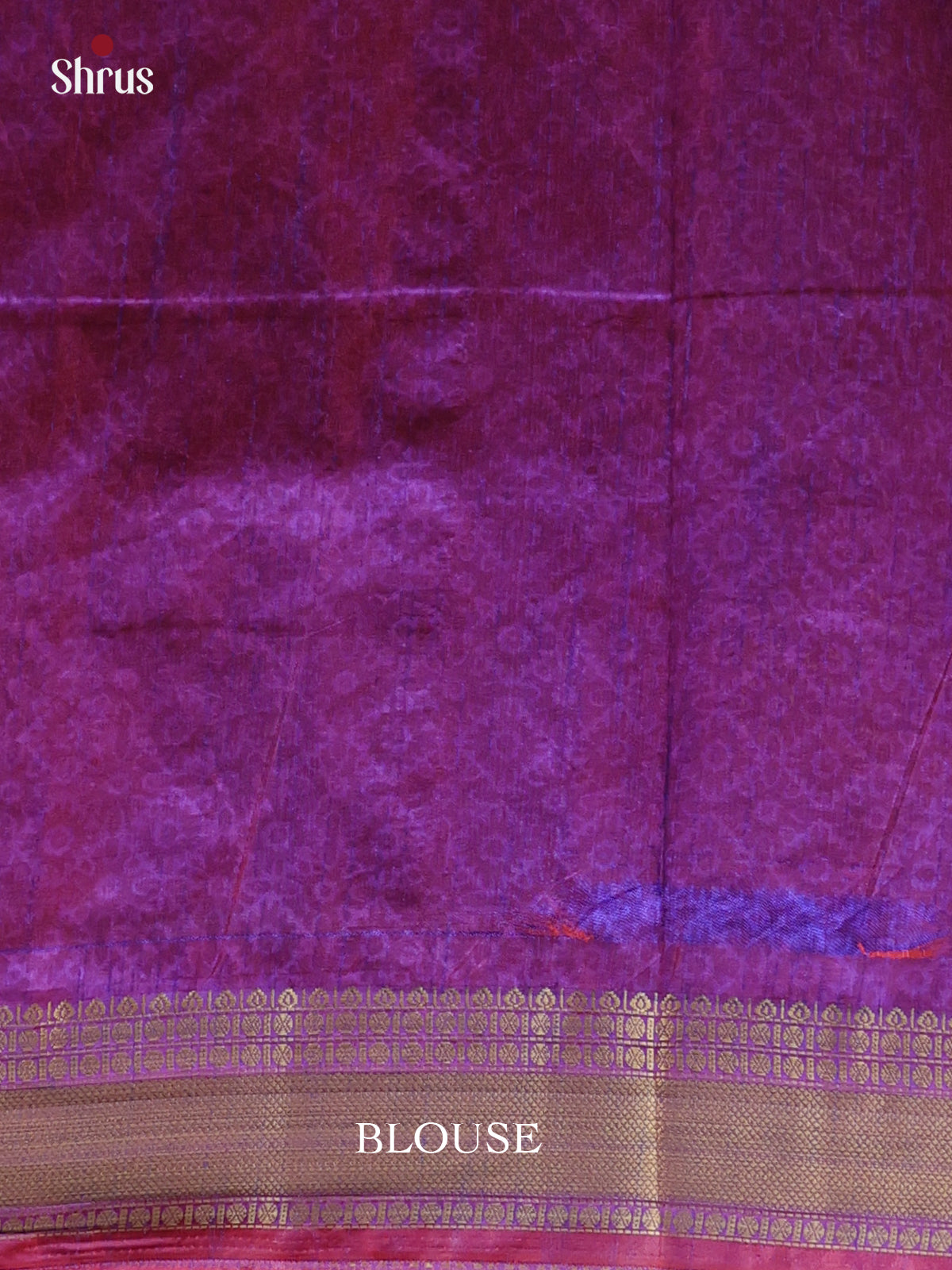 Pink & Purple- Semi Patola Saree - Shop on Shrus.com