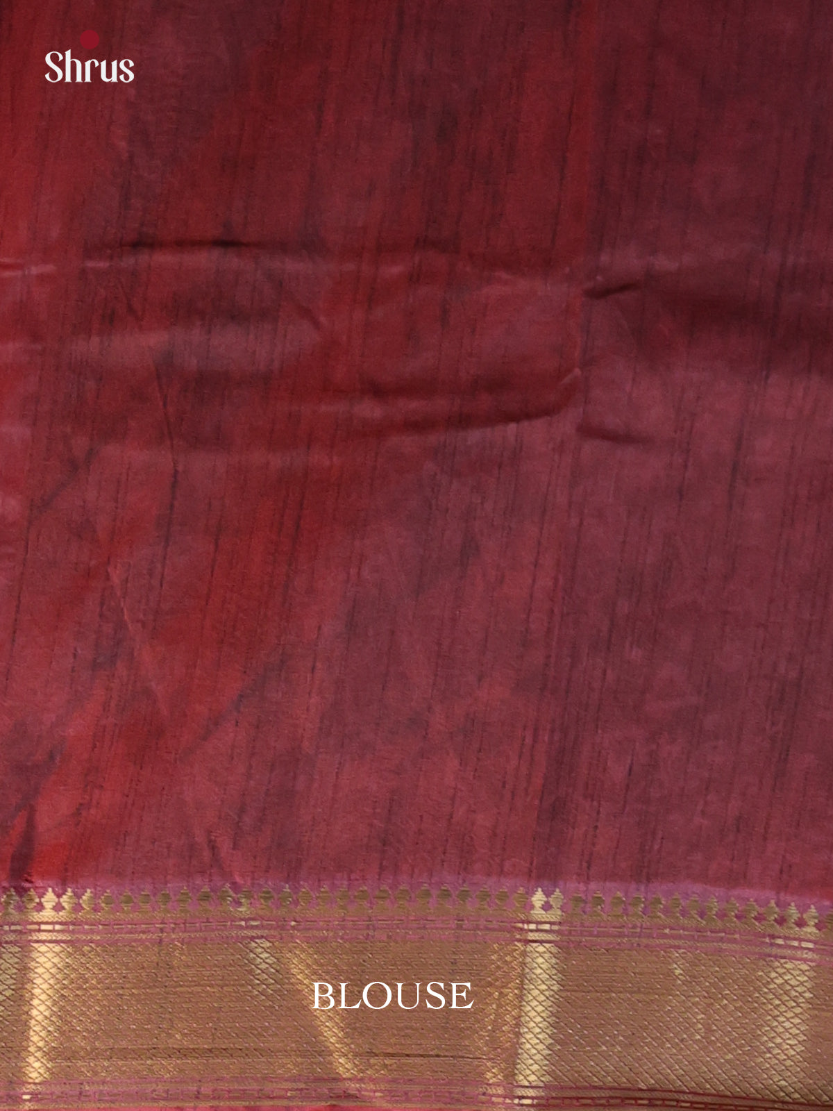 Red & Brown - Semi Patola Saree - Shop on Shrus.com