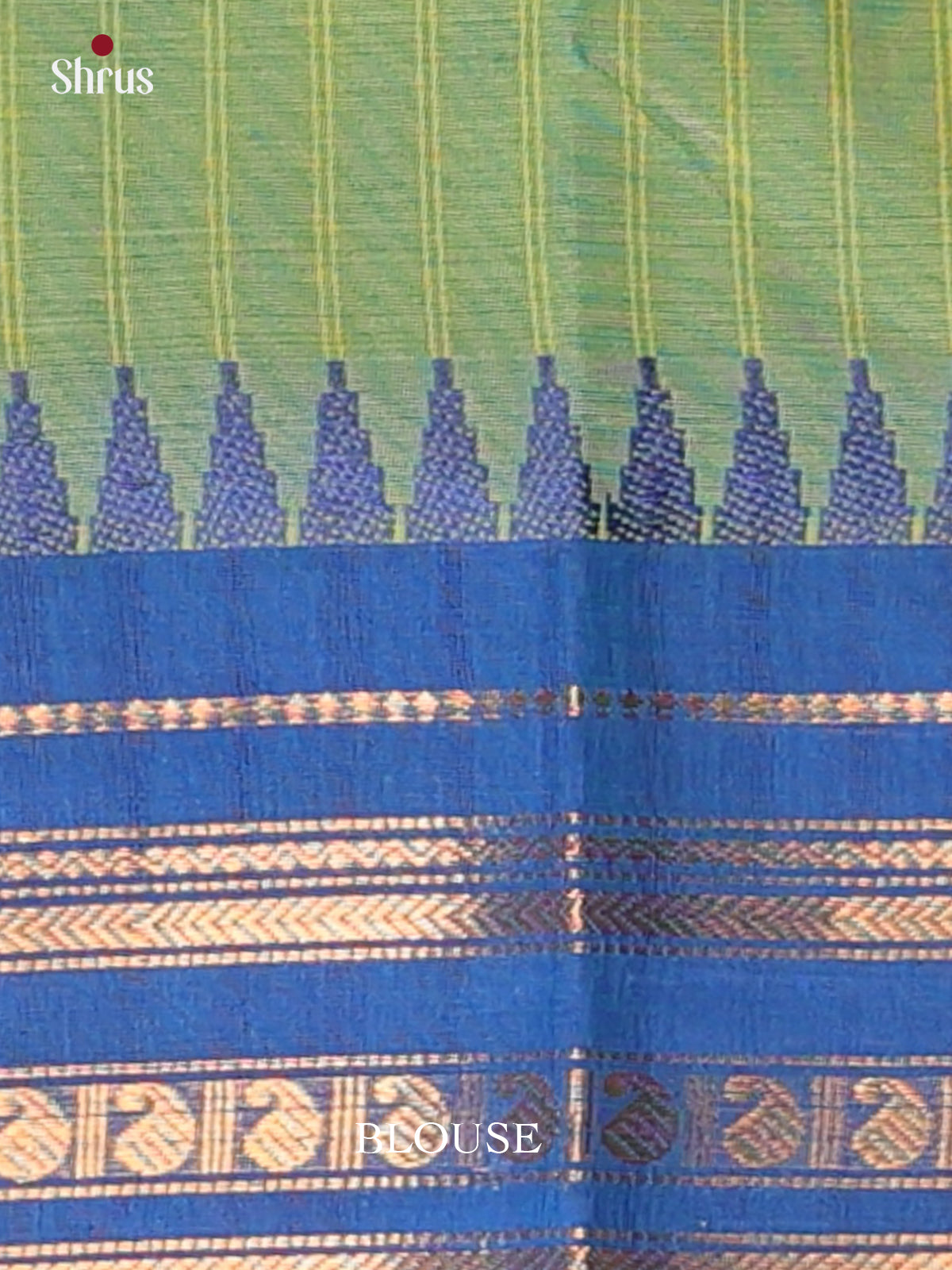 Green & Blue- Chettinad Cotton Saree - Shop on Shrus.com