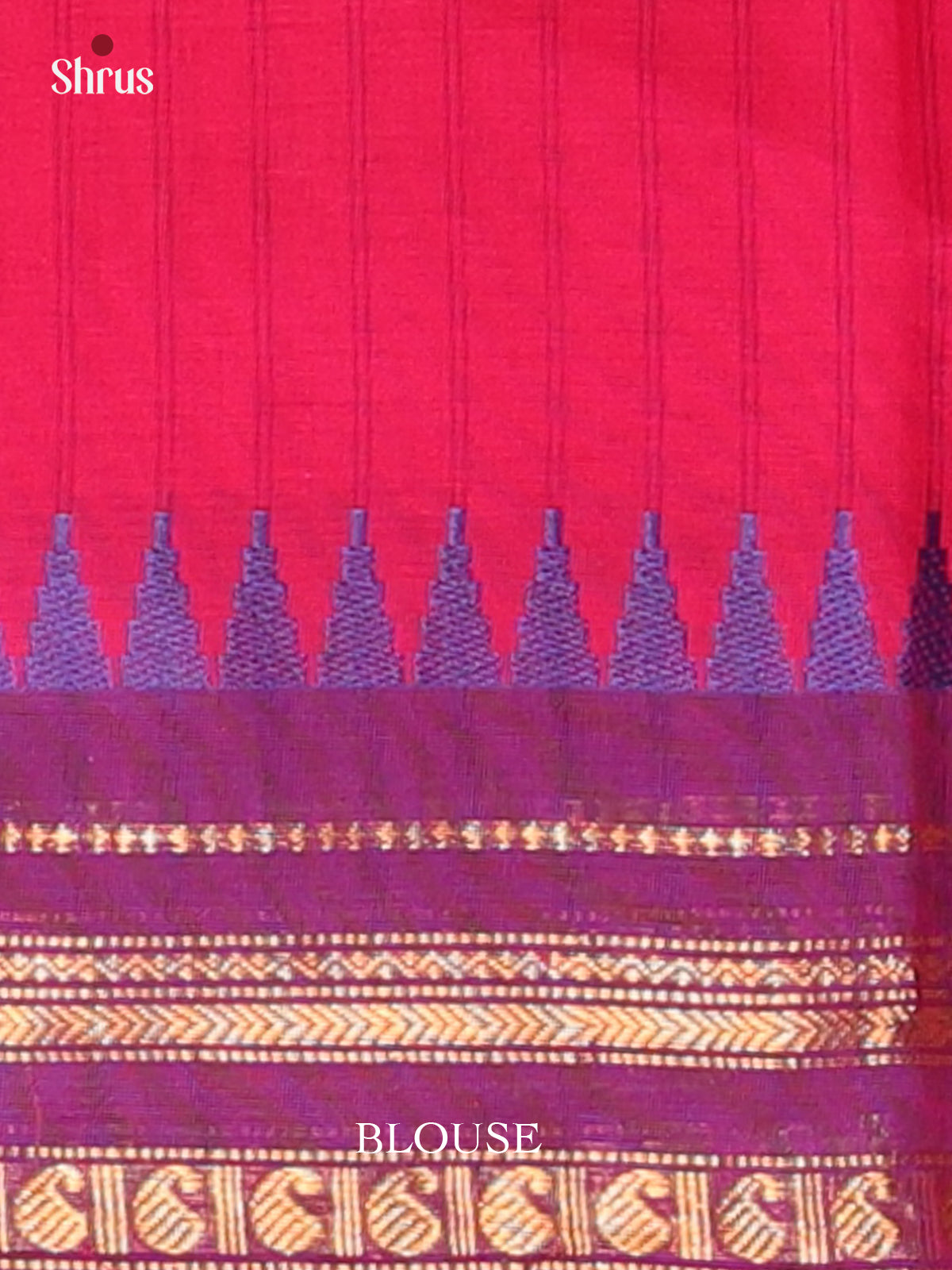 Pink & Purple- Chettinad Cotton Saree - Shop on Shrus.com