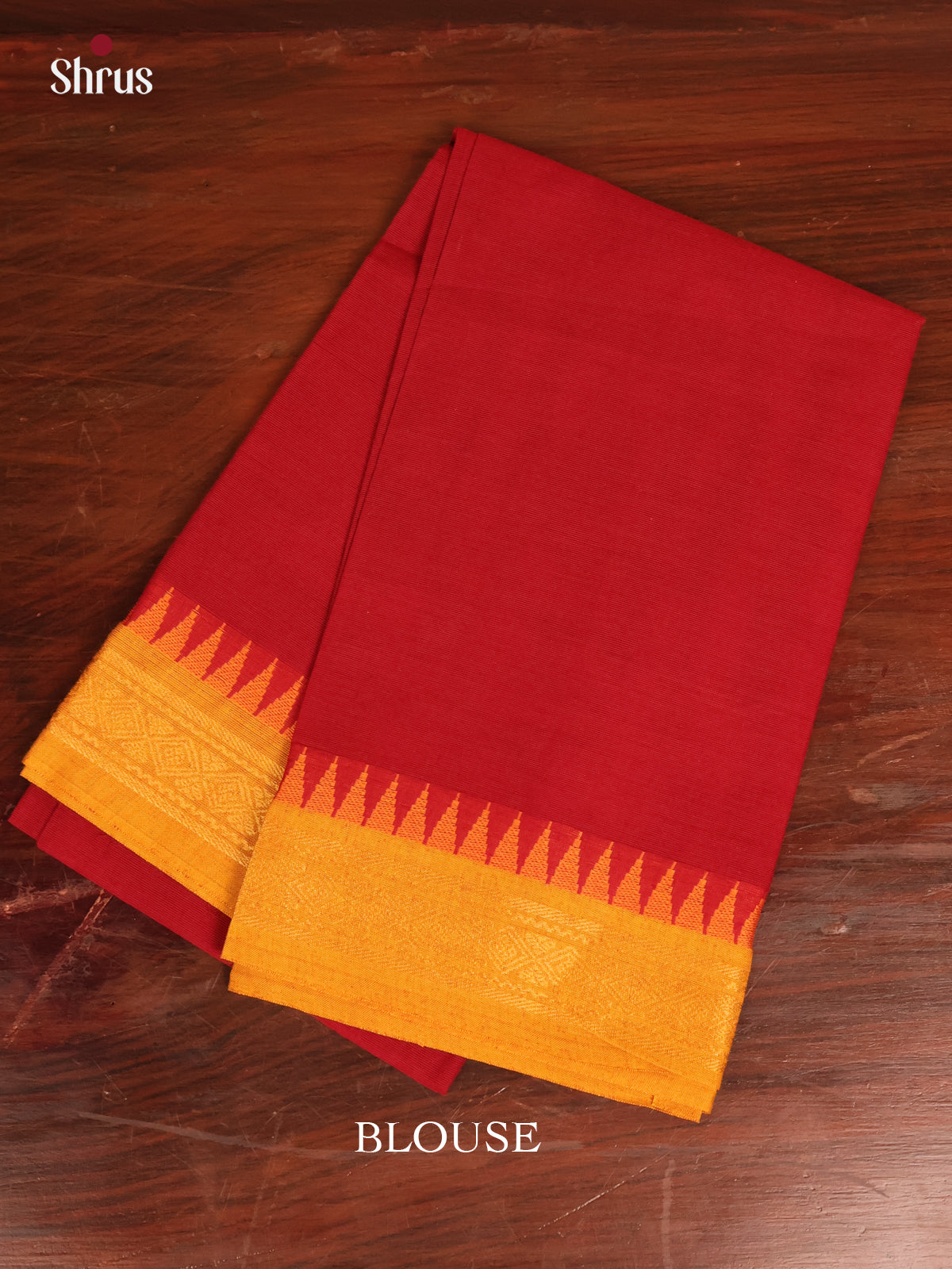 Maroon & Yellow - Blouse Bit - Shop on Shrus.com
