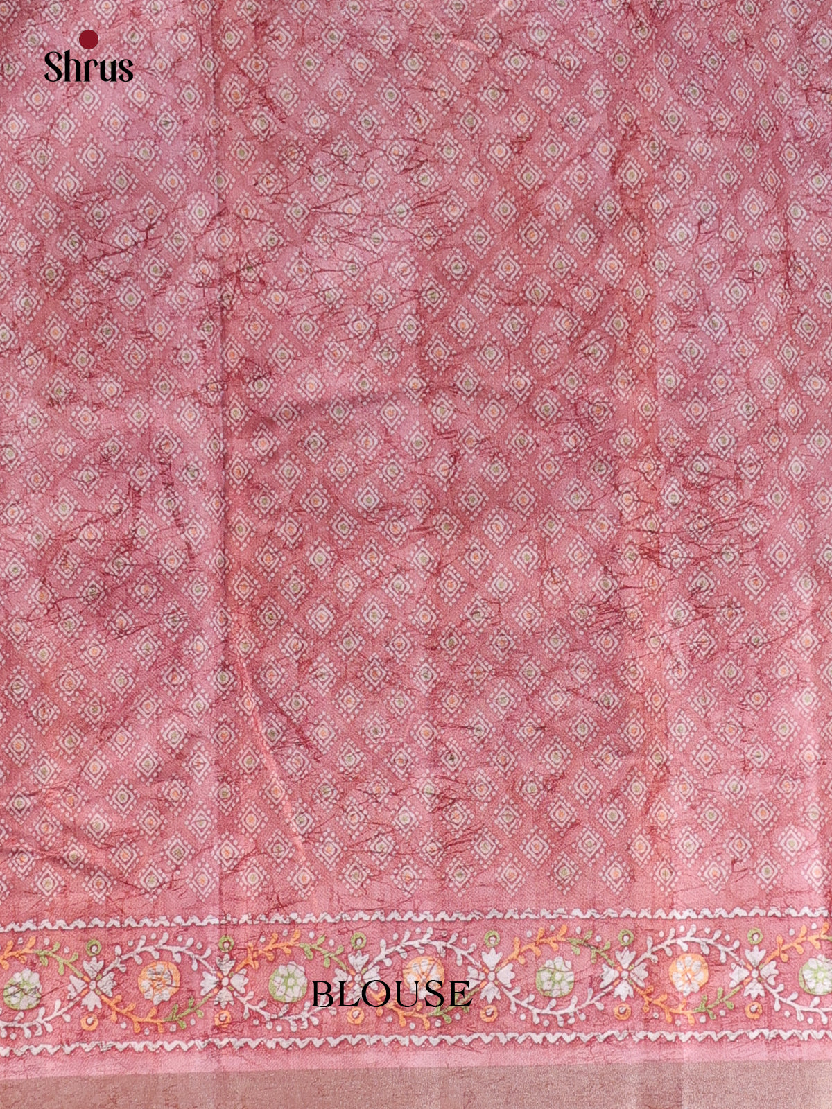 CLS03009 - Batik printed Semi Tussar Saree - Shop on Shrus.com