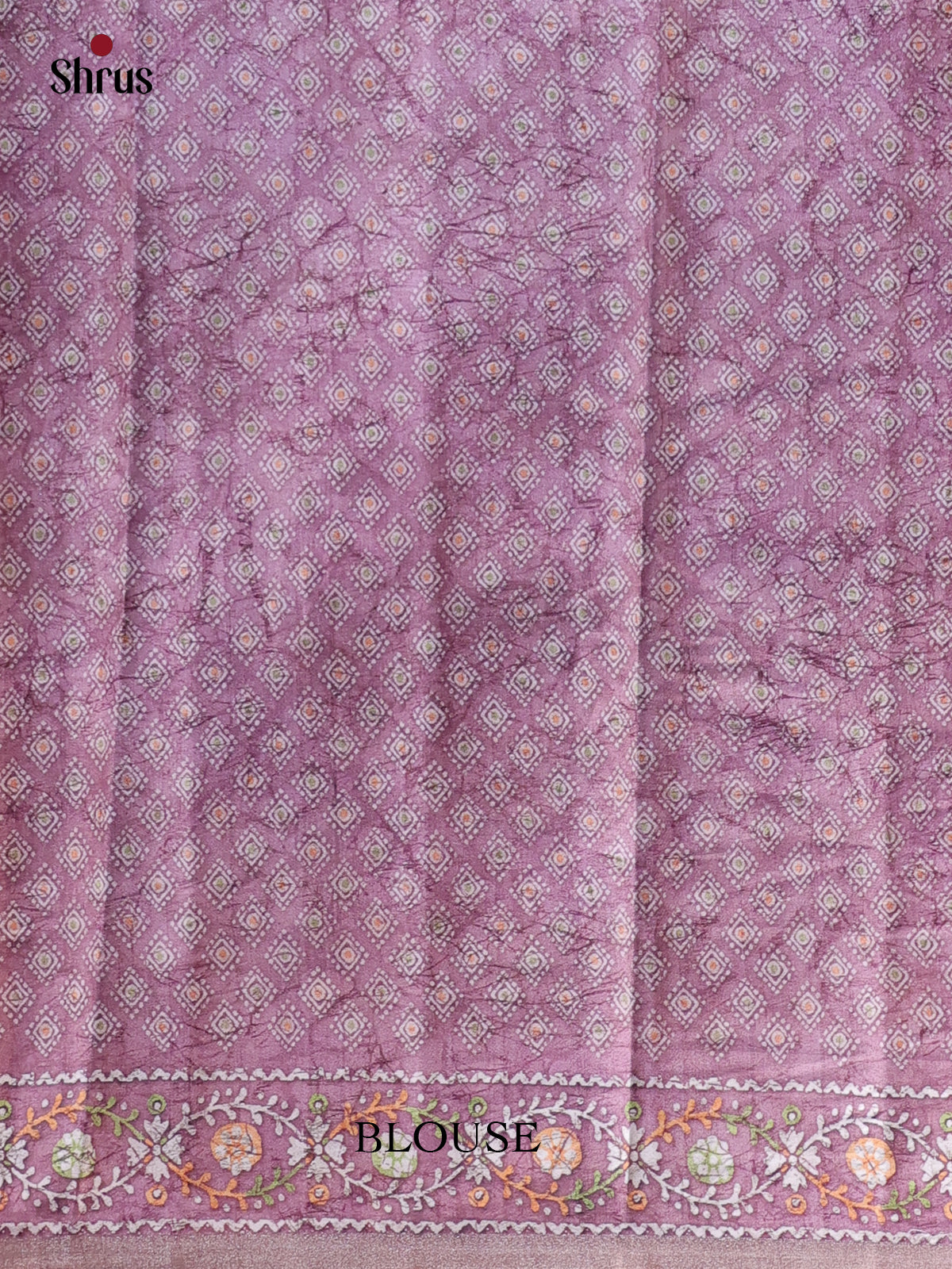 Blue & Purple - Semi Tussar Saree - Shop on Shrus.com