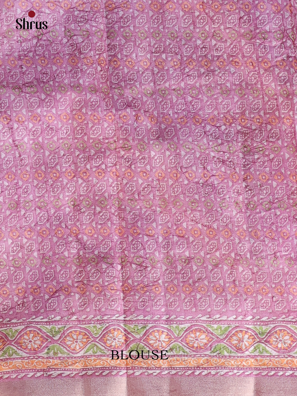 Blue & Purple - Semi Tussar Saree - Shop on Shrus.com