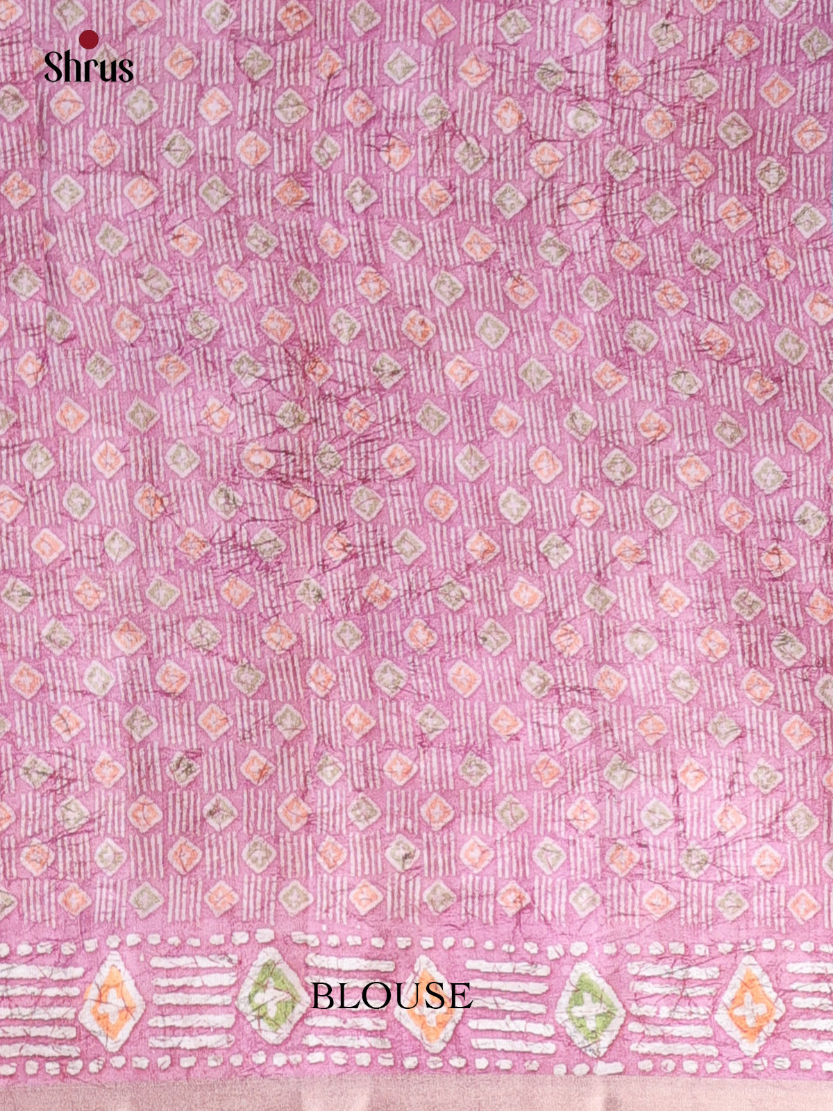 Blue & Pink - Semi Tussar Saree - Shop on Shrus.com