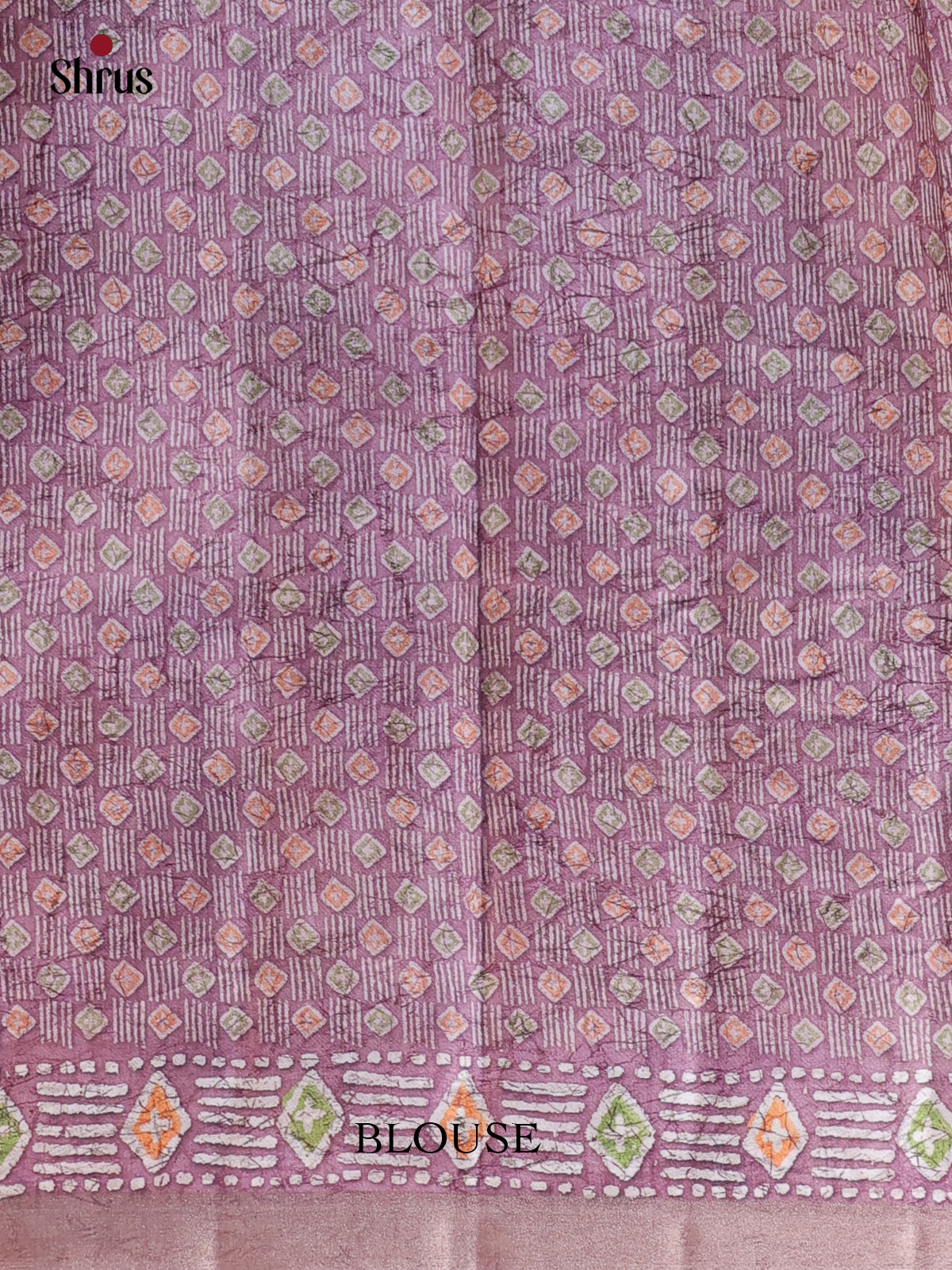 Blue & Purple- Semi Tussar Saree - Shop on Shrus.com